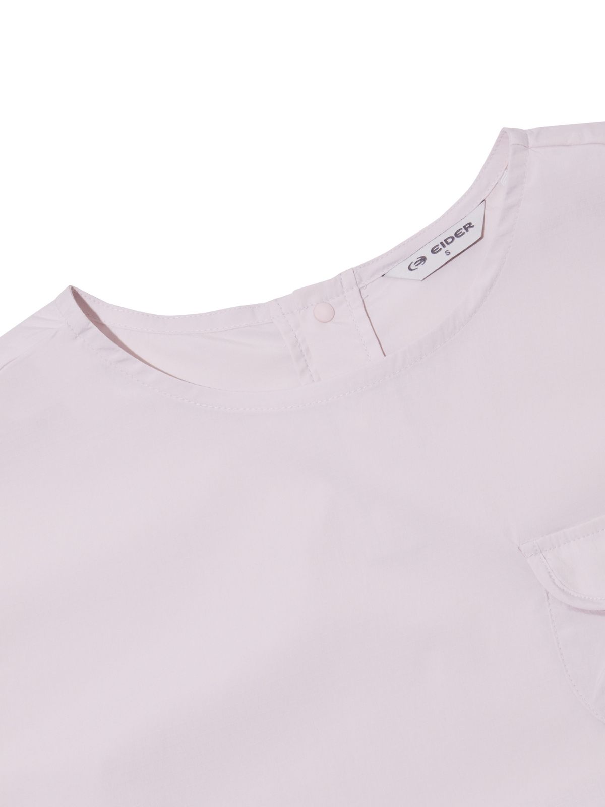 아이더(EIDER) SHEER (시어) 여성 우븐 포켓 반팔 티셔츠_ICE PINK