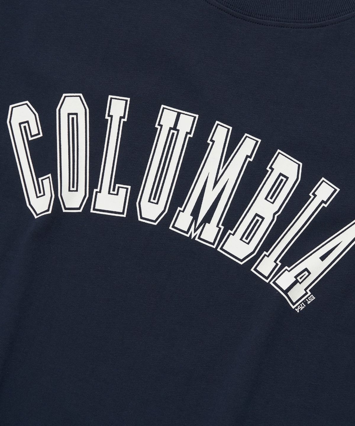 컬럼비아 유니버시티(COLUMBIA UNIVERSITY) CU ARCH WOMEN SLIM-FIT S/S T-SHIRTS_NAVY