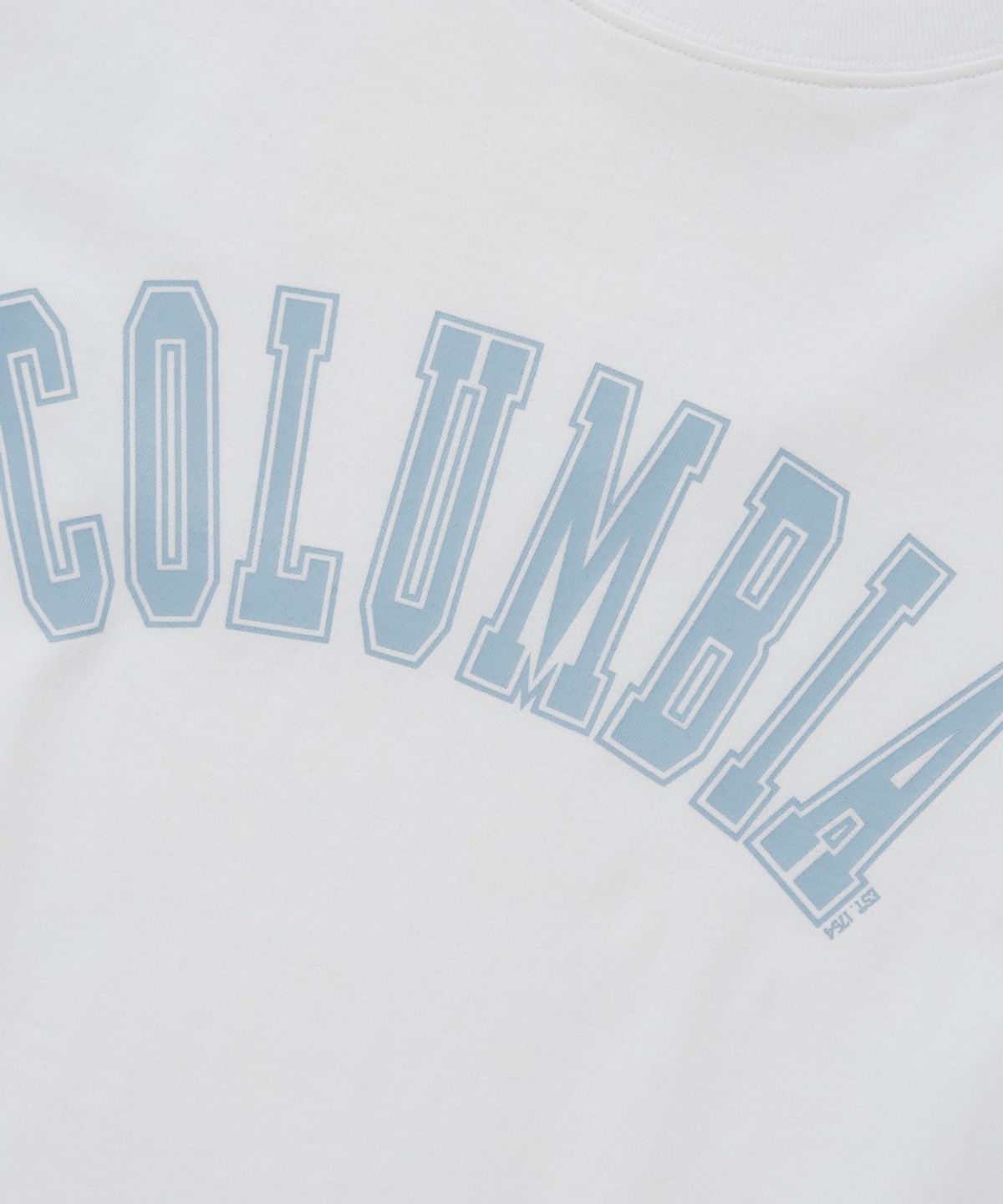 컬럼비아 유니버시티(COLUMBIA UNIVERSITY) CU ARCH WOMEN SLIM-FIT S/S T-SHIRTS_WHITE