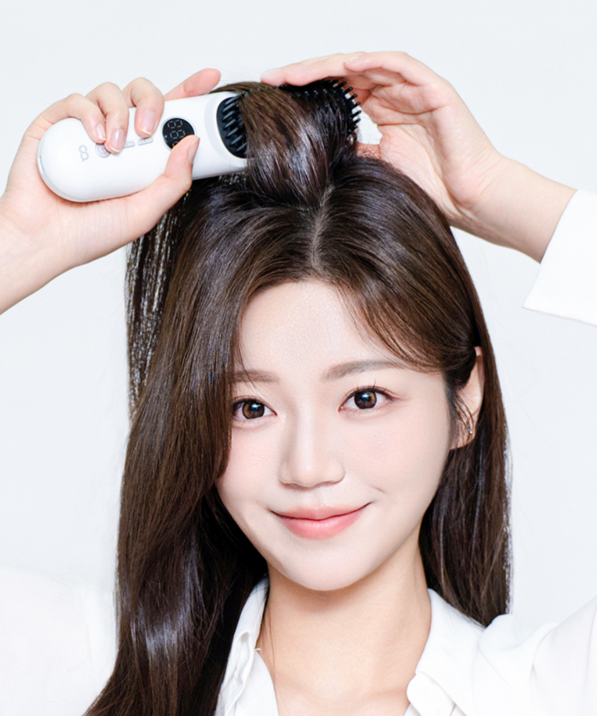 오아(OA) 볼륨업 무선 빗 고데기 세라믹 히팅 브러쉬 매직기