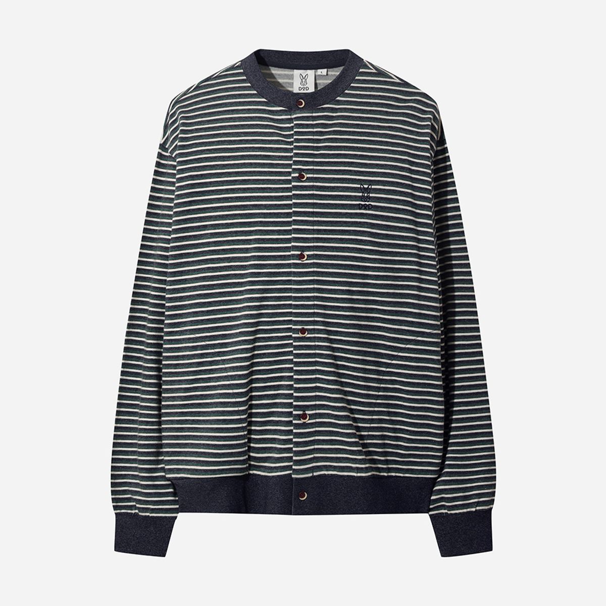 디오디(DOD) 멀티 스트라이프 가디건(NAVY)