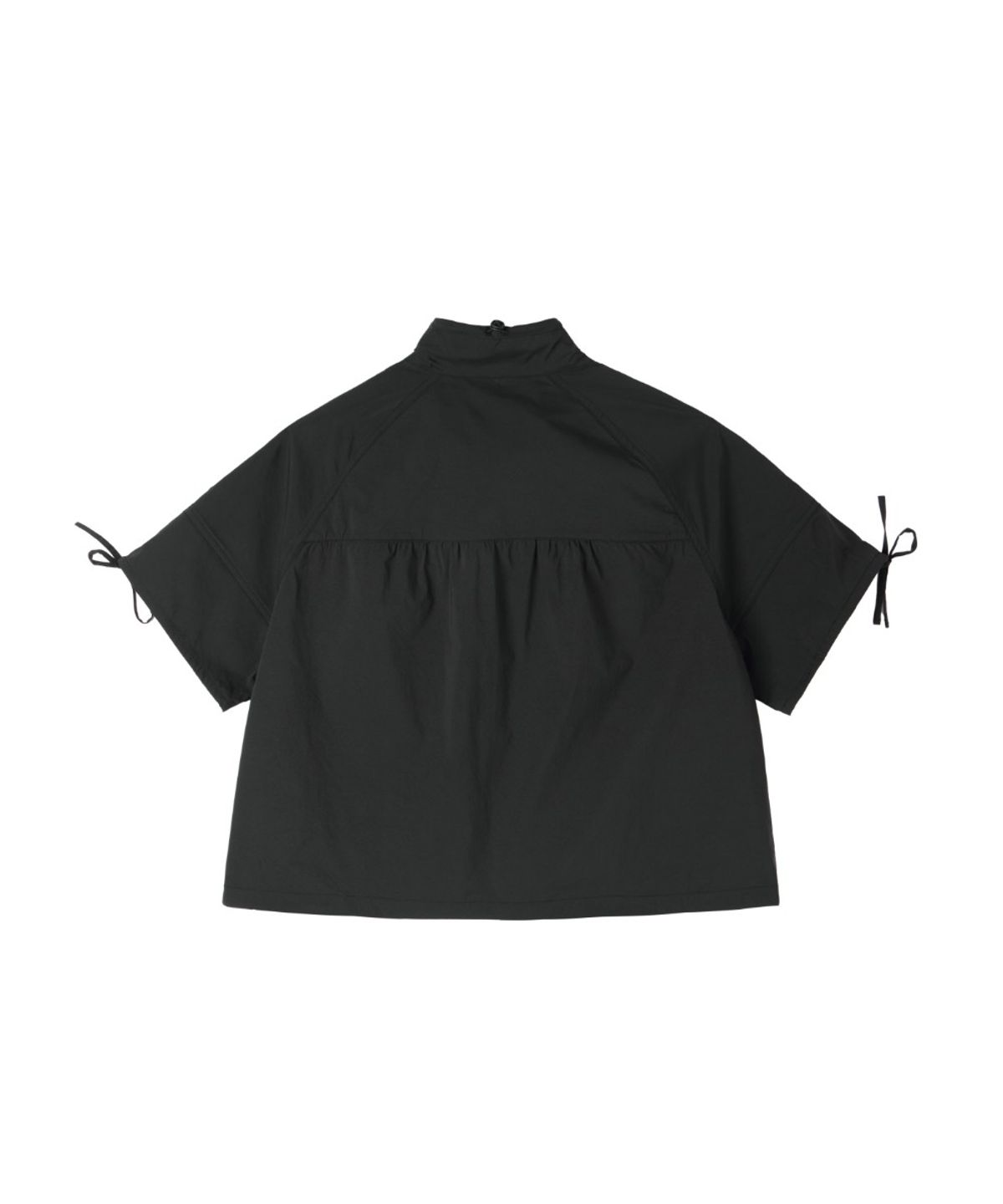브롬톤 런던(BROMPTON LONDON) W LIGHTWEIGHT HALF SLEEVE JUMPER - BLACK (P262WJP185)