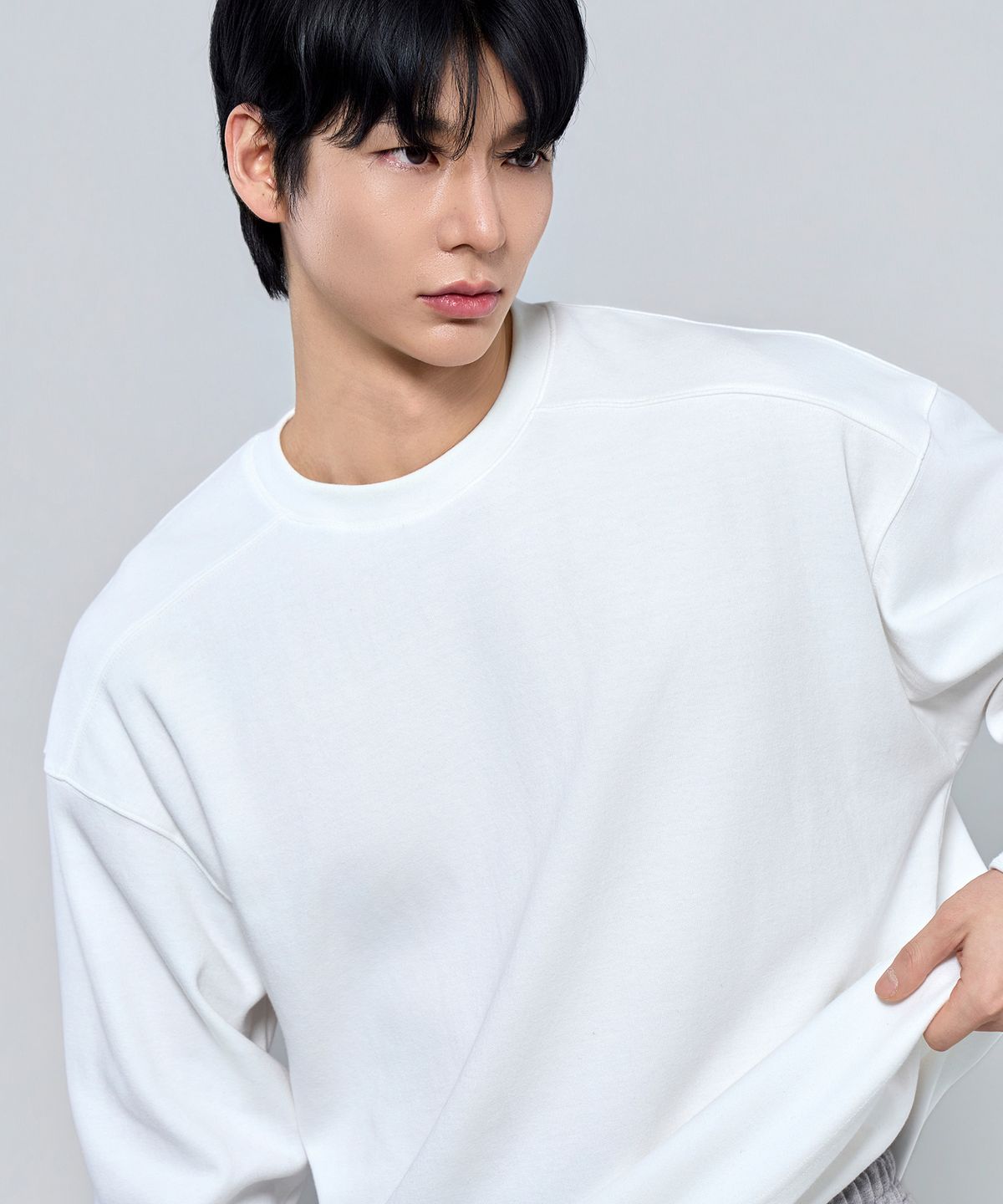 피지컬가먼츠(PHYSICAL GARMENTS) P2614 헤비절개 특양면 오버핏 긴팔티 [4COLOR]