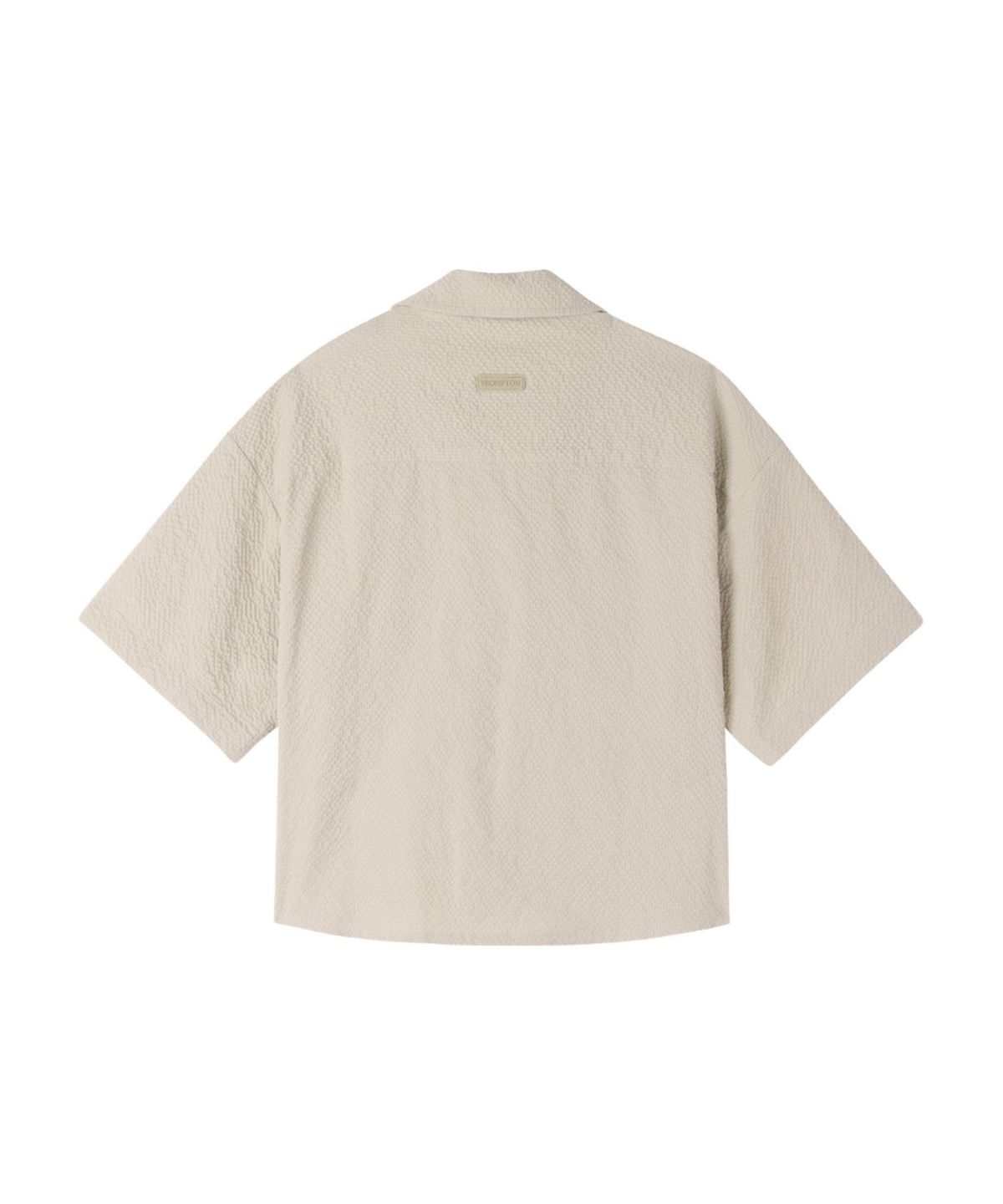 브롬톤 런던(BROMPTON LONDON) W SEERSUCKER HALF SLEEVE SHIRTKET - L/BEIGE (P262WSH180)