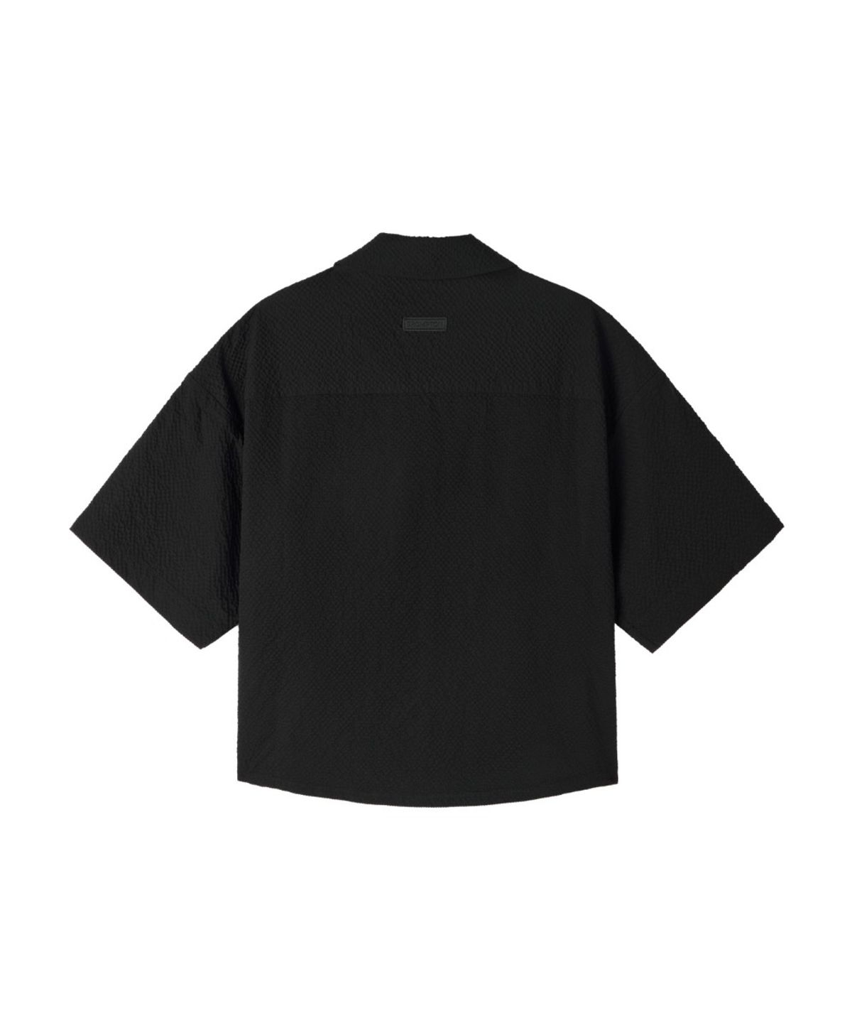 브롬톤 런던(BROMPTON LONDON) W SEERSUCKER HALF SLEEVE SHIRTKET - BLACK (P262WSH180)