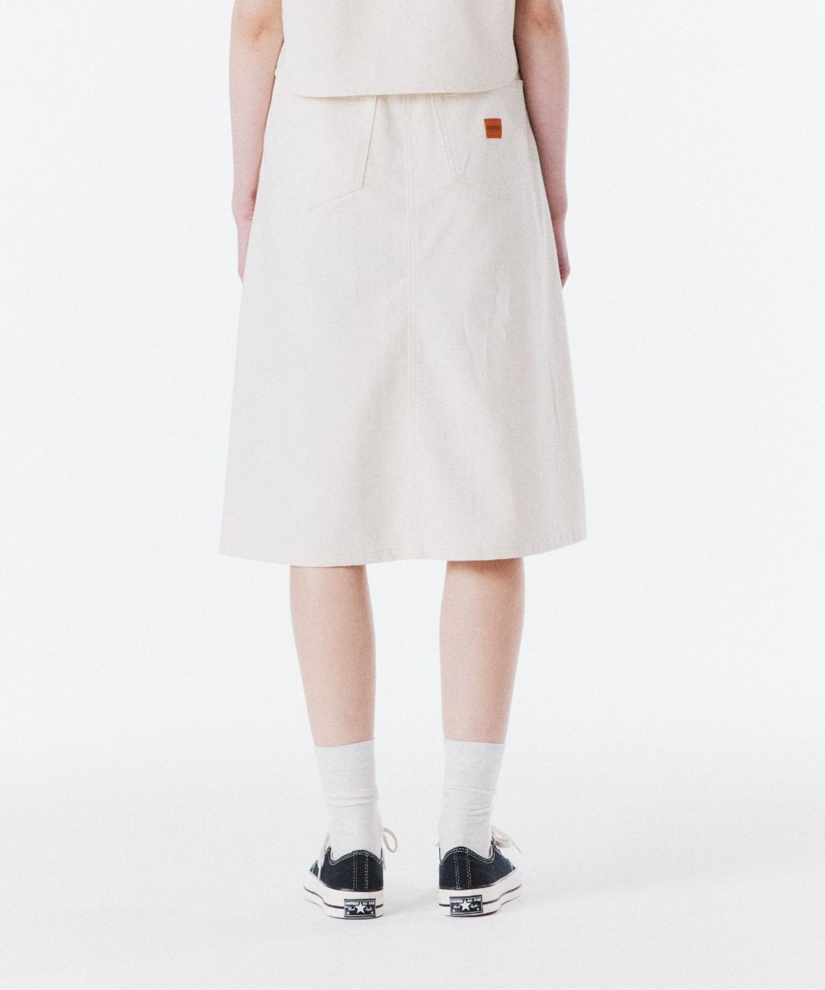 브롬톤 런던(BROMPTON LONDON) W DENIM SKIRT - IVORY (P262WSK483)