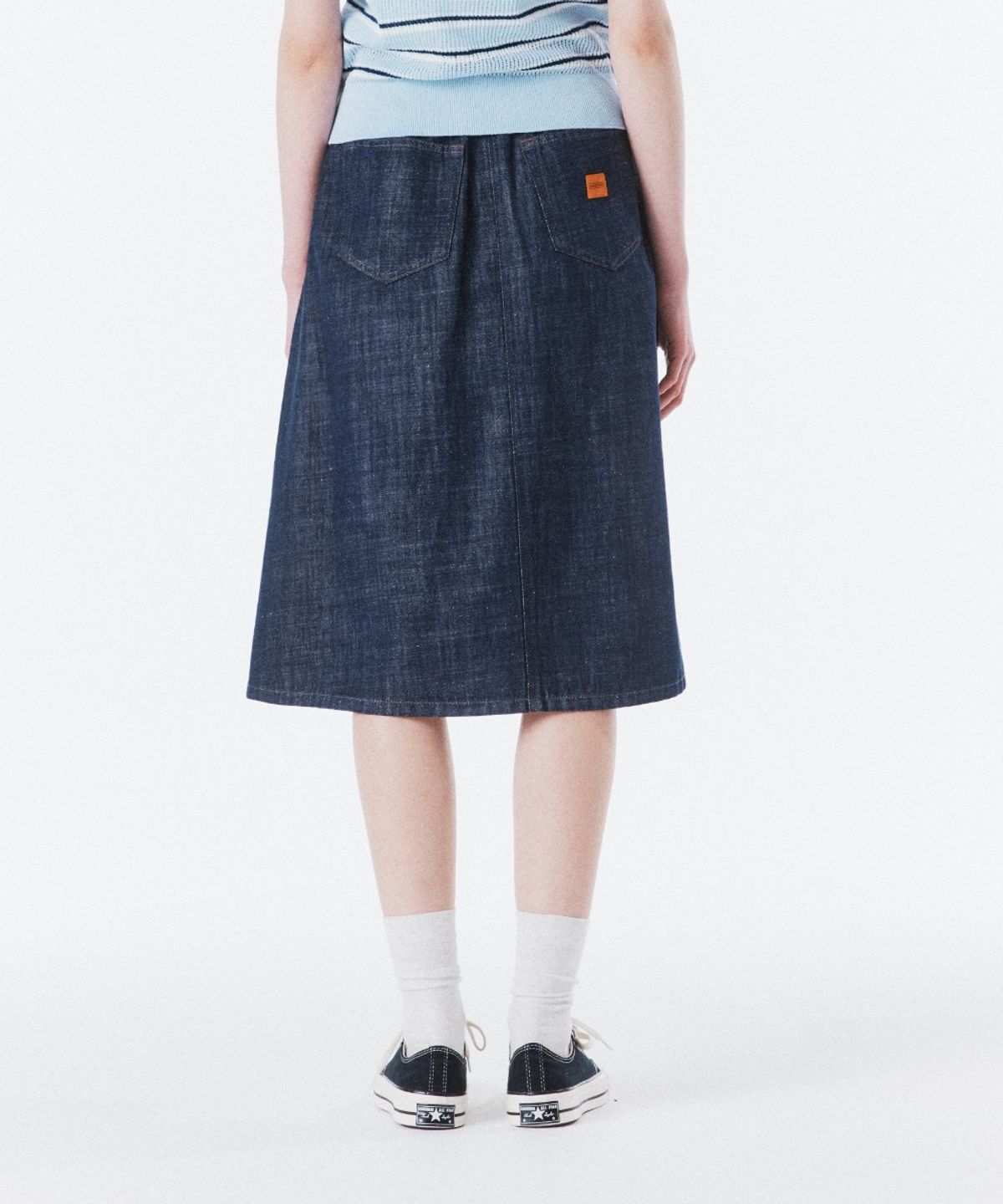 브롬톤 런던(BROMPTON LONDON) W DENIM SKIRT - INDIGO (P262WSK483)