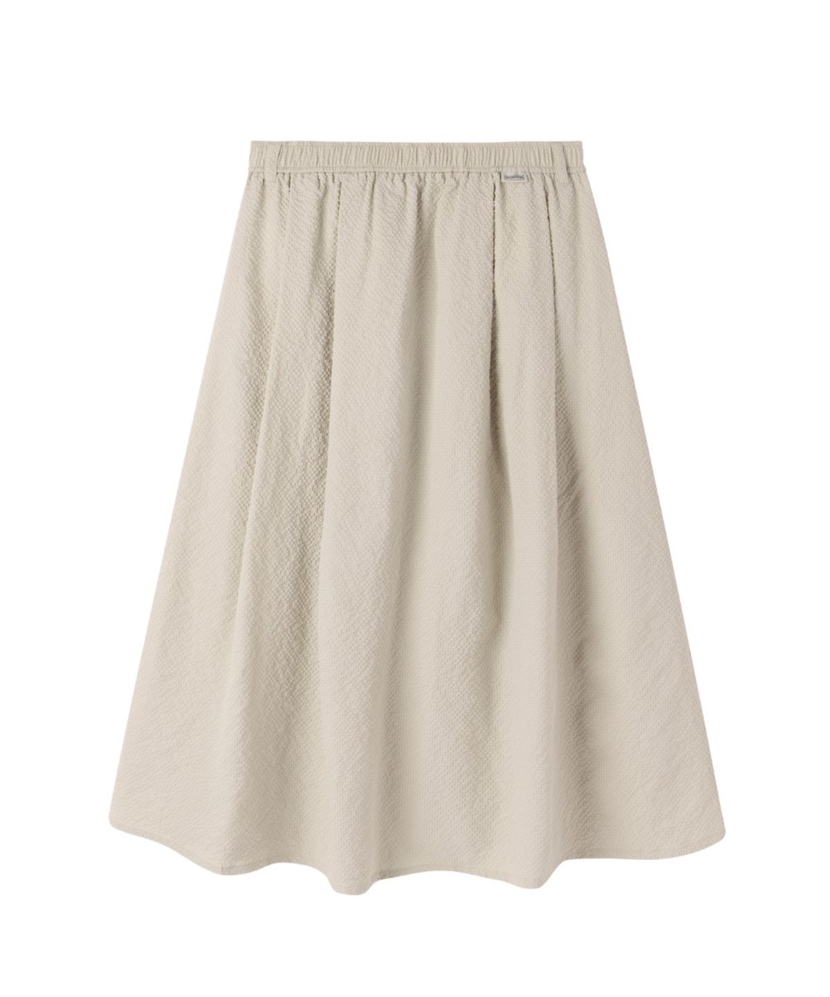 브롬톤 런던(BROMPTON LONDON) W SEERSUCKER SKIRT - L/BEIGE (P262WSK180)