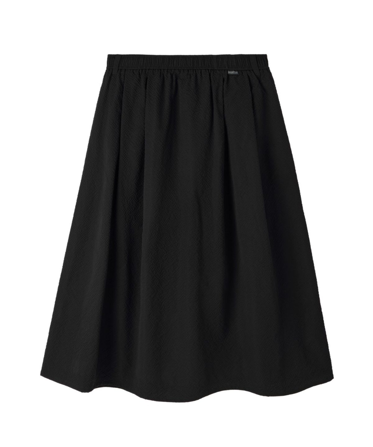 브롬톤 런던(BROMPTON LONDON) W SEERSUCKER SKIRT - BLACK (P262WSK180)