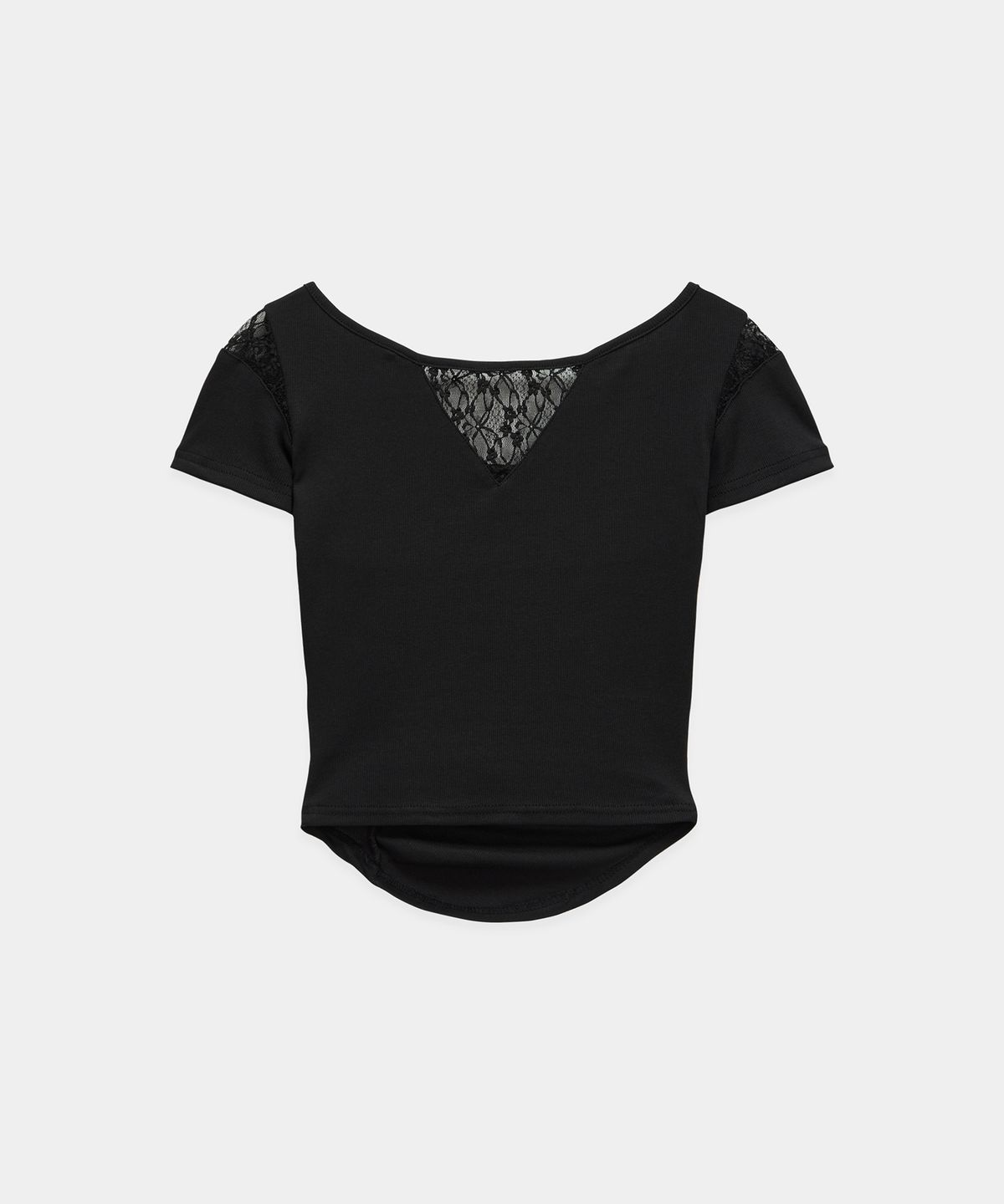 에트오소메(ETRE AU SOMMET) Bust Line Pintuck Detail Top (Black)