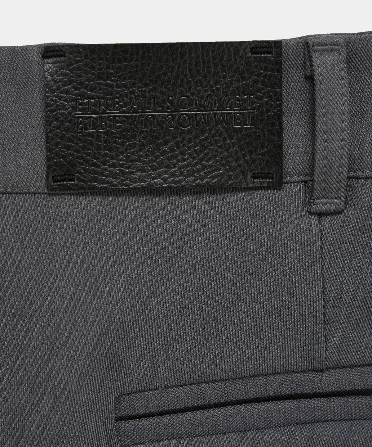 에트오소메(ETRE AU SOMMET) Side Double Lace-Up Bootcut Slacks (Gray)
