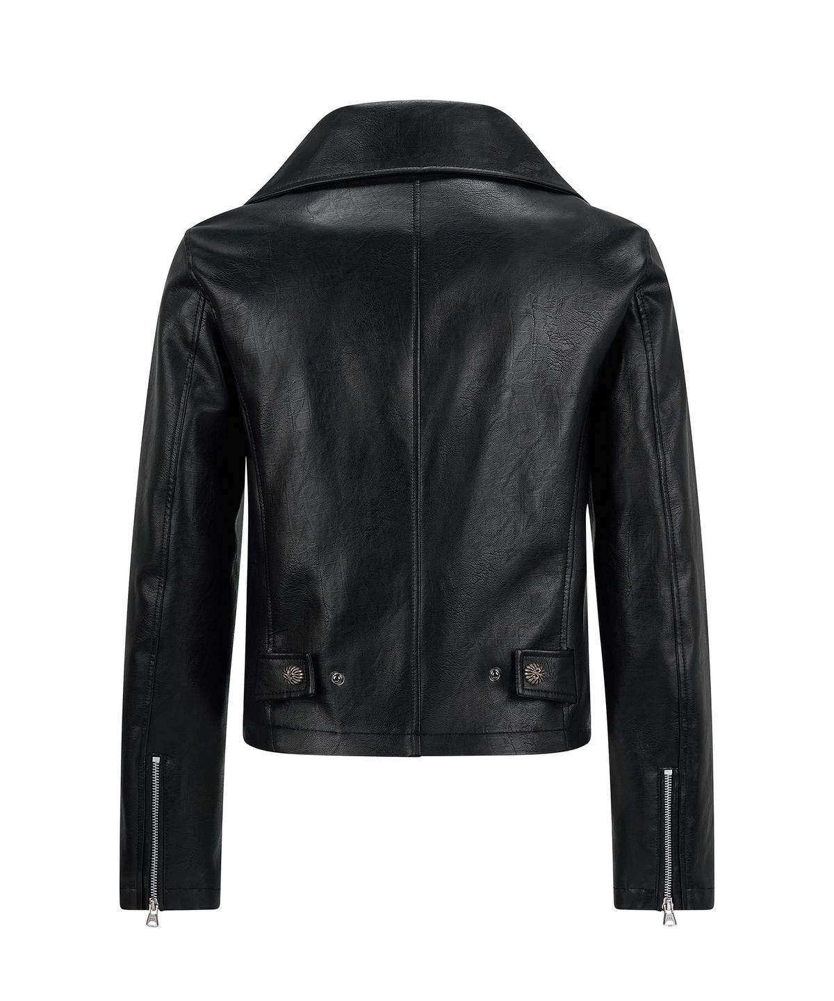 레씨토(LECYTO) Asymetrique Leather Jacket_[Black]