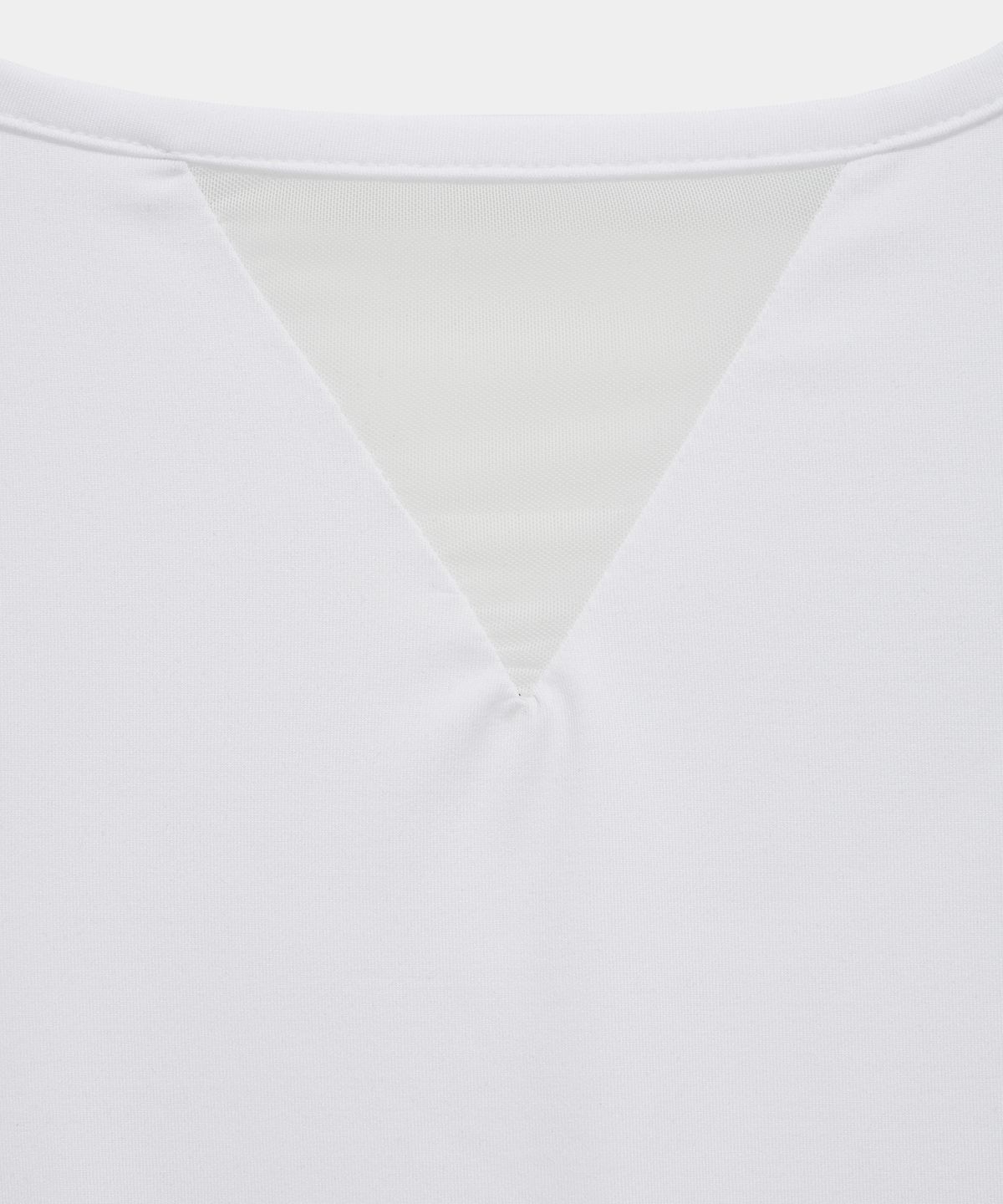 에트오소메(ETRE AU SOMMET) Modern Square Shirring Tee (White)