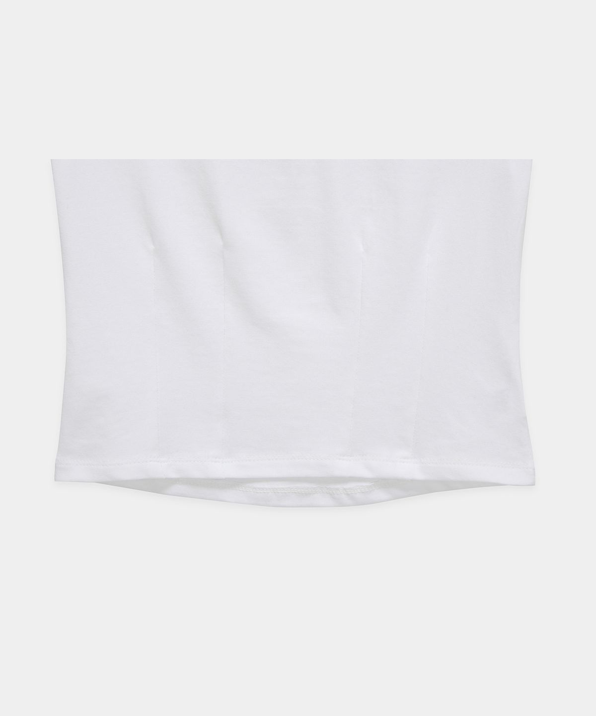 에트오소메(ETRE AU SOMMET) Dart Line V-Neck Slim Top (White)