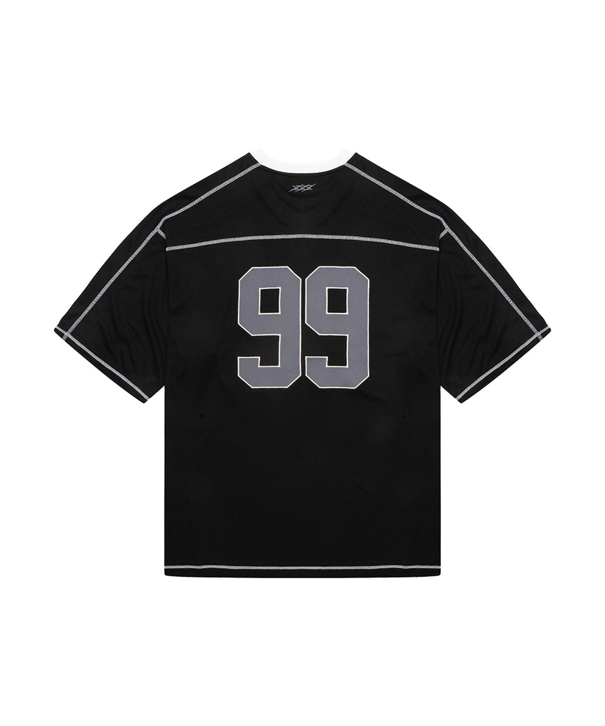 나인제트(NINEZ) 와플메쉬 럭비 오버핏 티셔츠 (2color)
