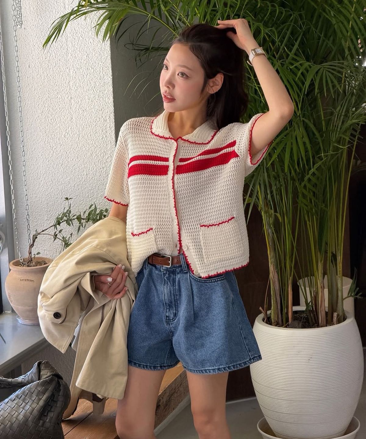 쥬시쥬디(JUCYJUDY) 크로셰니트가디건 J1KT322E