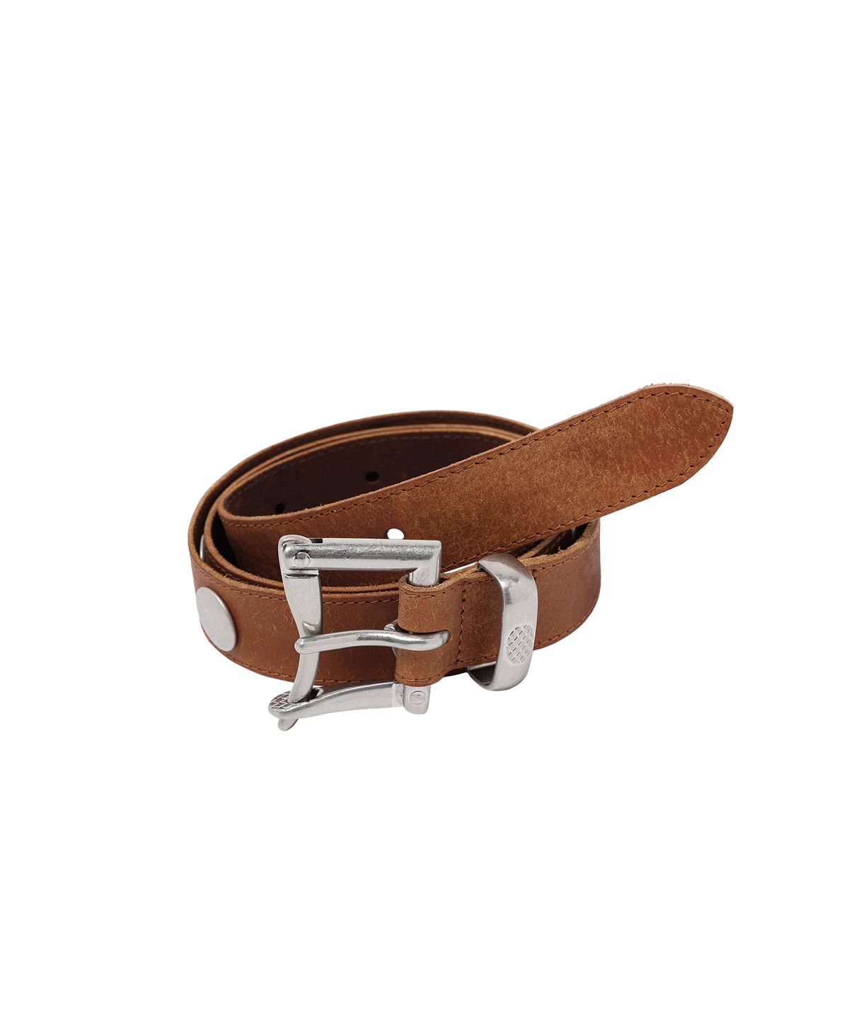 더바이닐하우스(THEVINYLHOUSE) VINTAGE EYELET LEATHER BELT BROWN