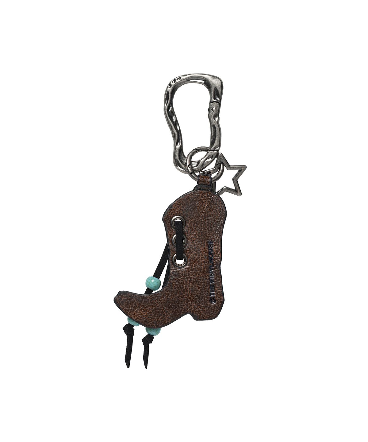 더바이닐하우스(THEVINYLHOUSE) WESTERN BOOTS LEATHER KEY CHAIN BROWN