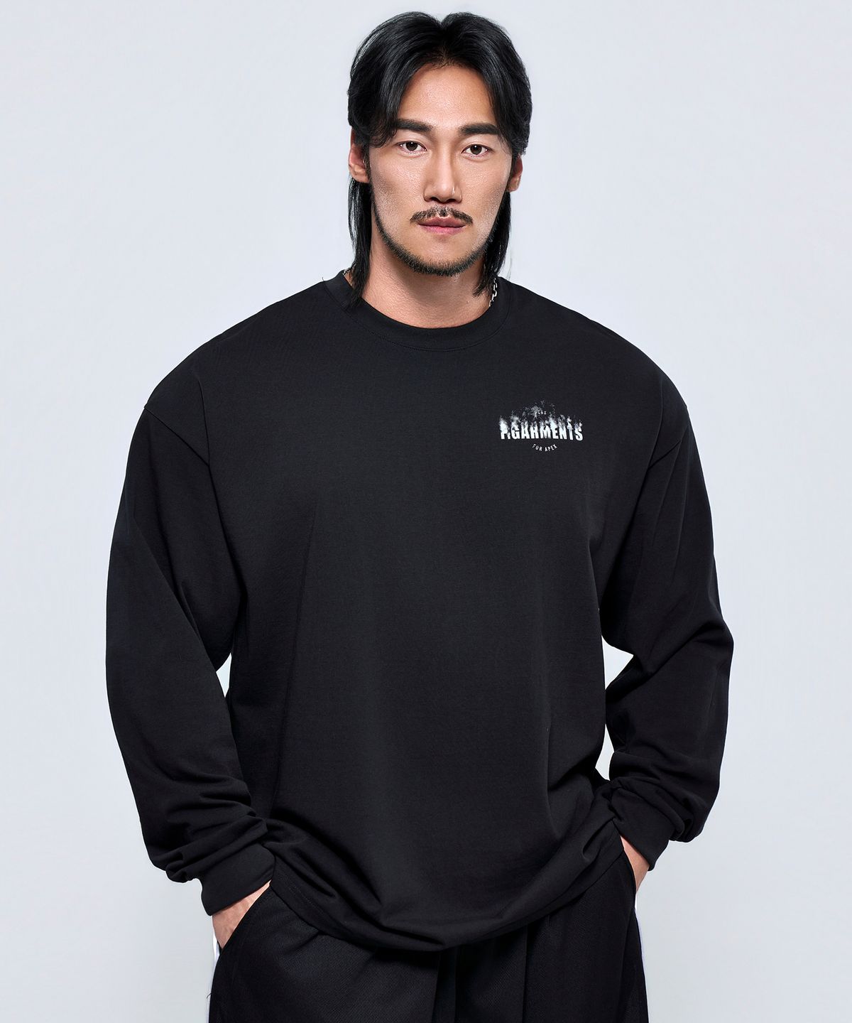 피지컬가먼츠(PHYSICAL GARMENTS) P2624 스모크 오버핏 긴팔[2COLOR]