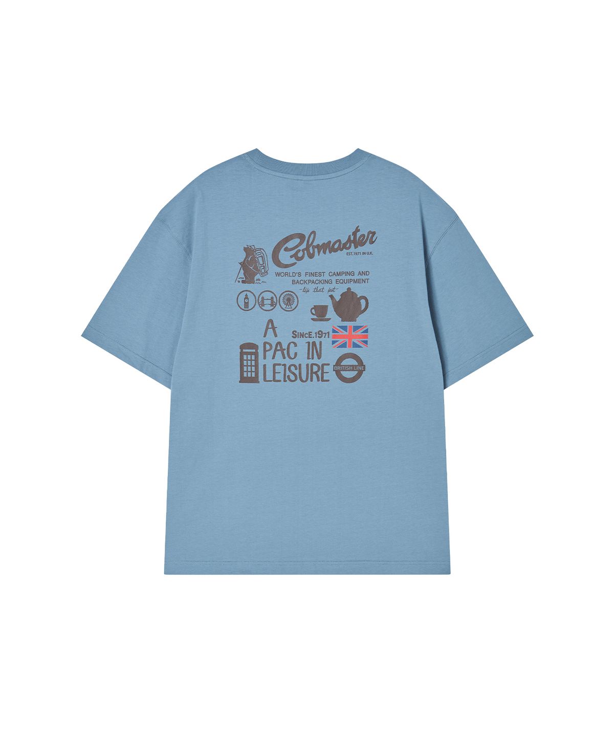 코브마스터(COBMASTER) BRITISH LOGO T-SHIRT [SKY BLUE]