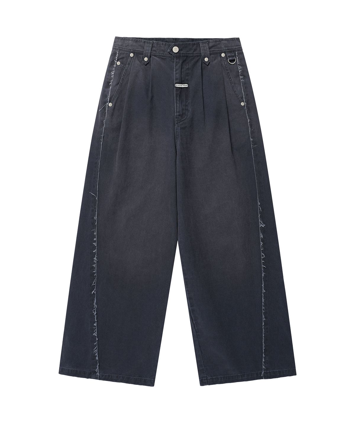 더바이닐하우스(THEVINYLHOUSE) SAG WIDE BELTED PANTS NAVY