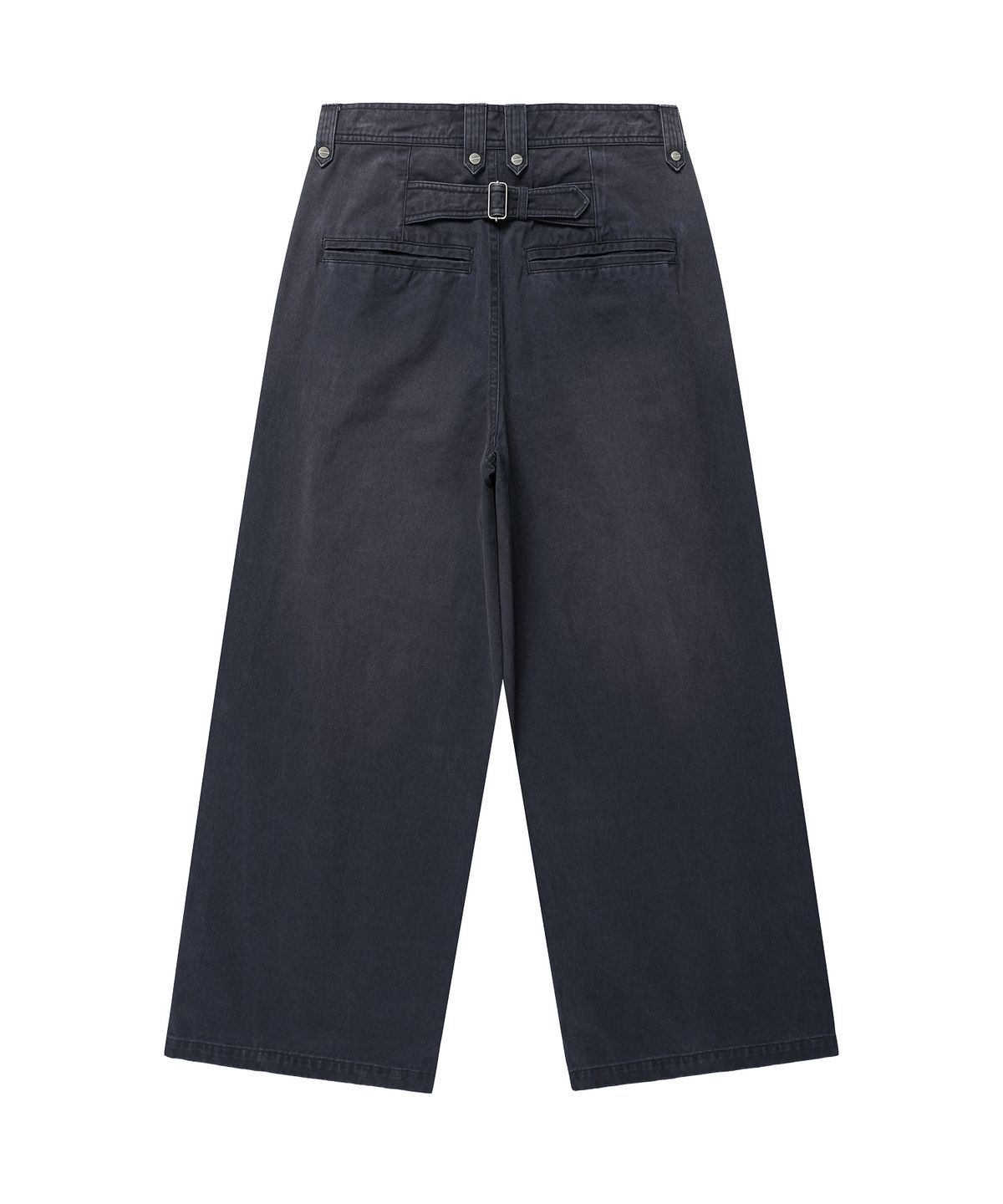 더바이닐하우스(THEVINYLHOUSE) SAG WIDE BELTED PANTS NAVY