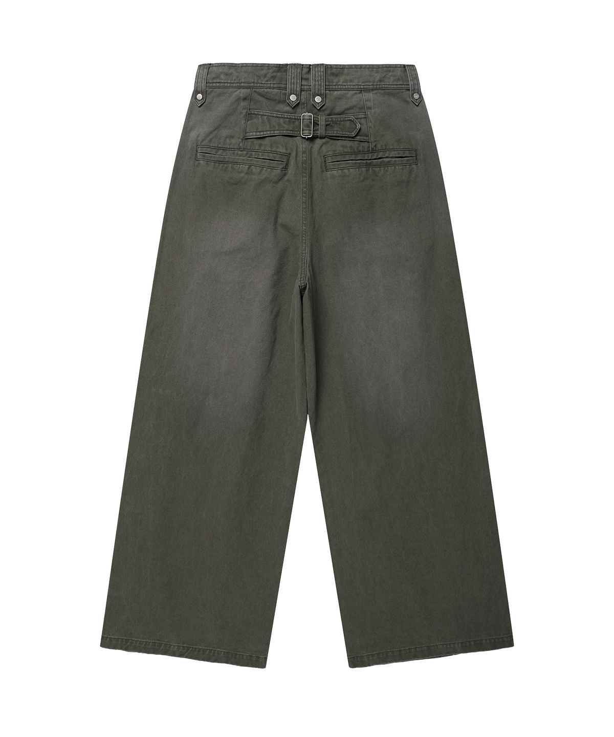 더바이닐하우스(THEVINYLHOUSE) SAG WIDE BELTED PANTS KHAKI