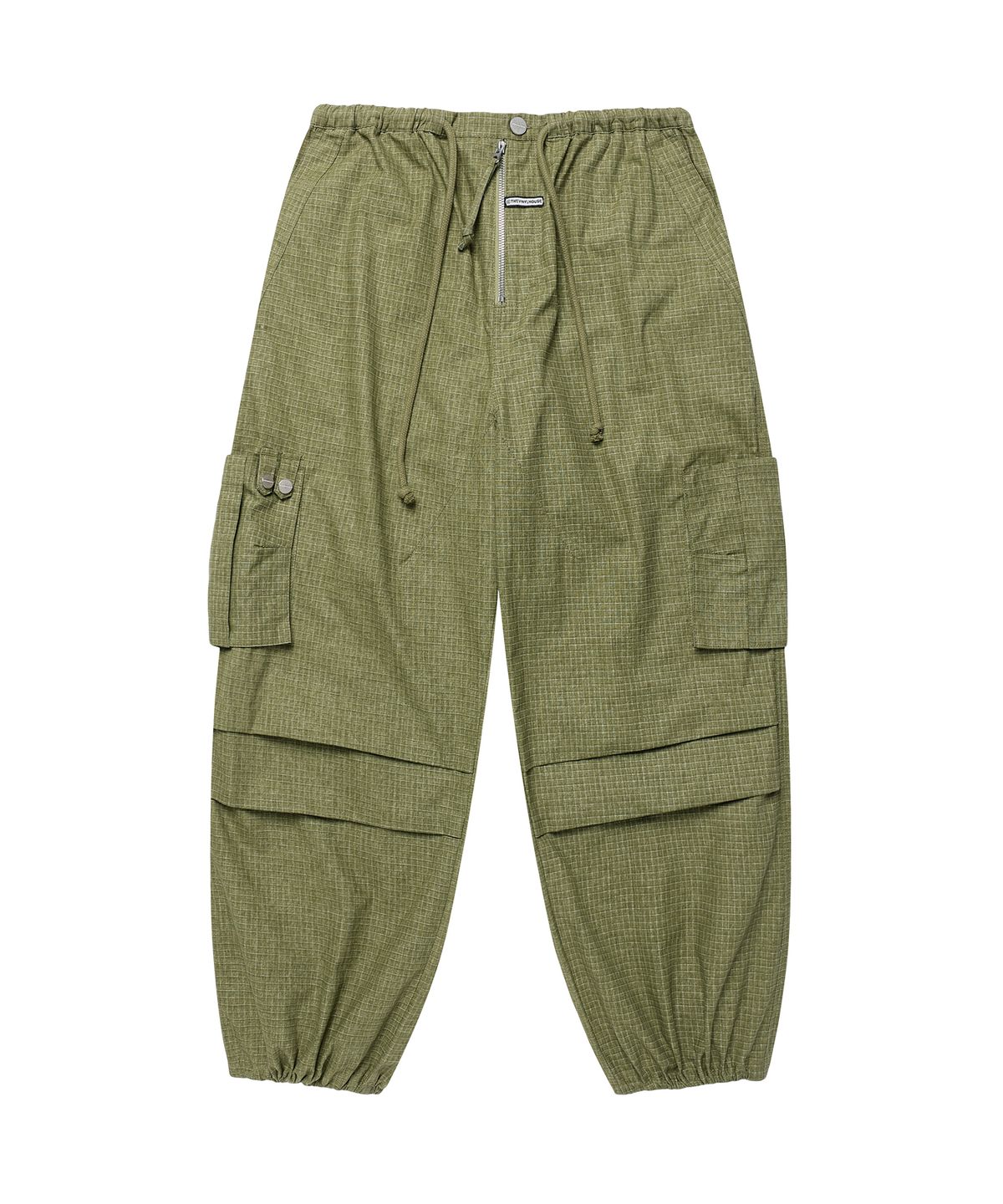 더바이닐하우스(THEVINYLHOUSE) RIBSTOP OVER CARGO PANTS (W) OLIVE