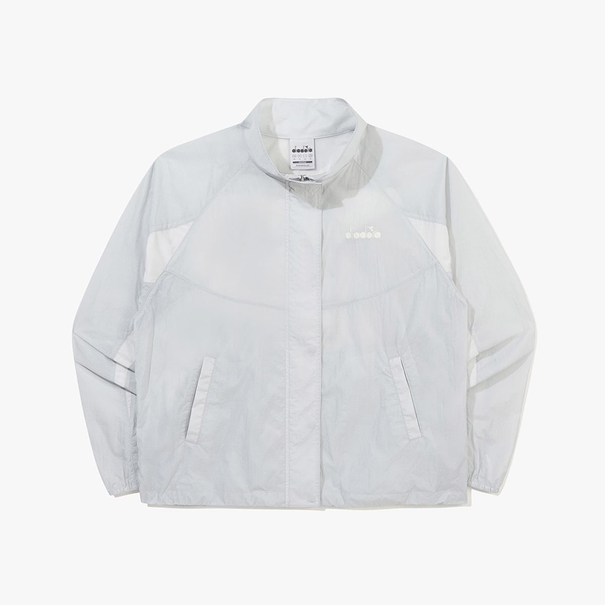 디아도라(diadora) 컬러 블록 시어 경량 블루종 점퍼 우먼 GREY