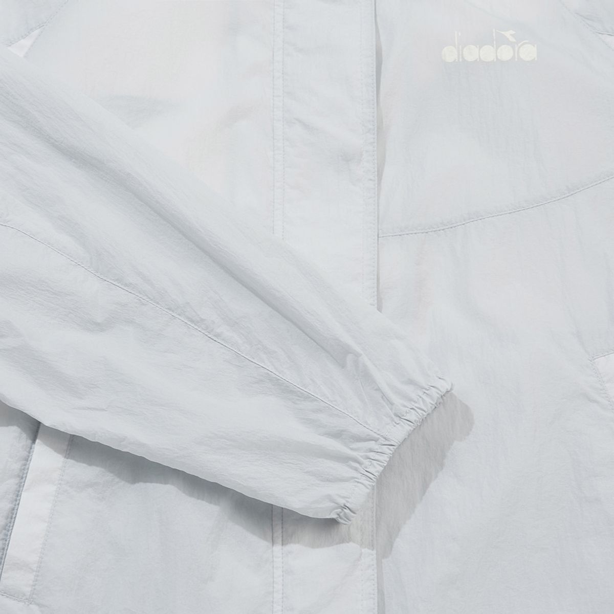 디아도라(diadora) 컬러 블록 시어 경량 블루종 점퍼 우먼 GREY