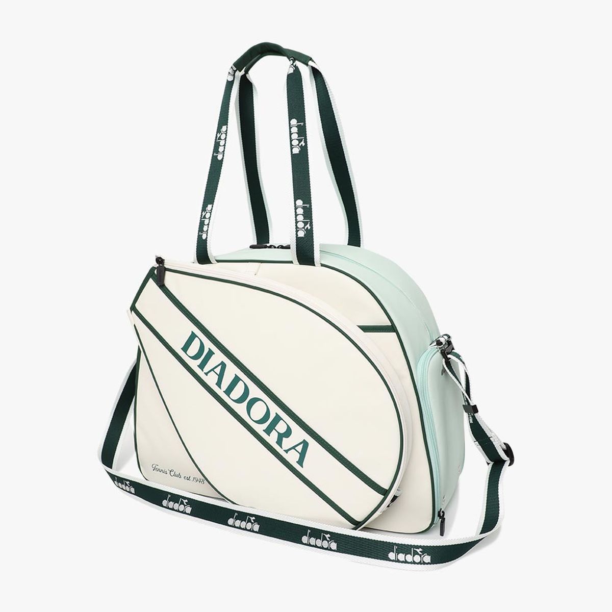 디아도라(diadora) 포르테 나일론 보스턴백 IVORY
