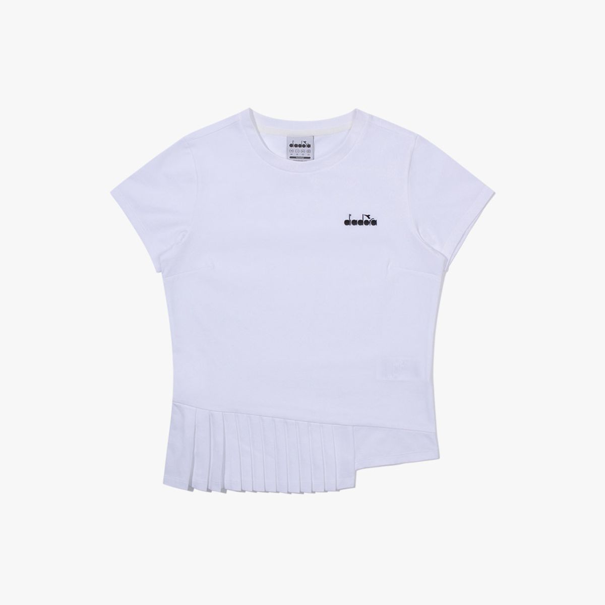 디아도라(diadora) 에르미나 플리츠 반팔 티셔츠 우먼 OFF WHITE