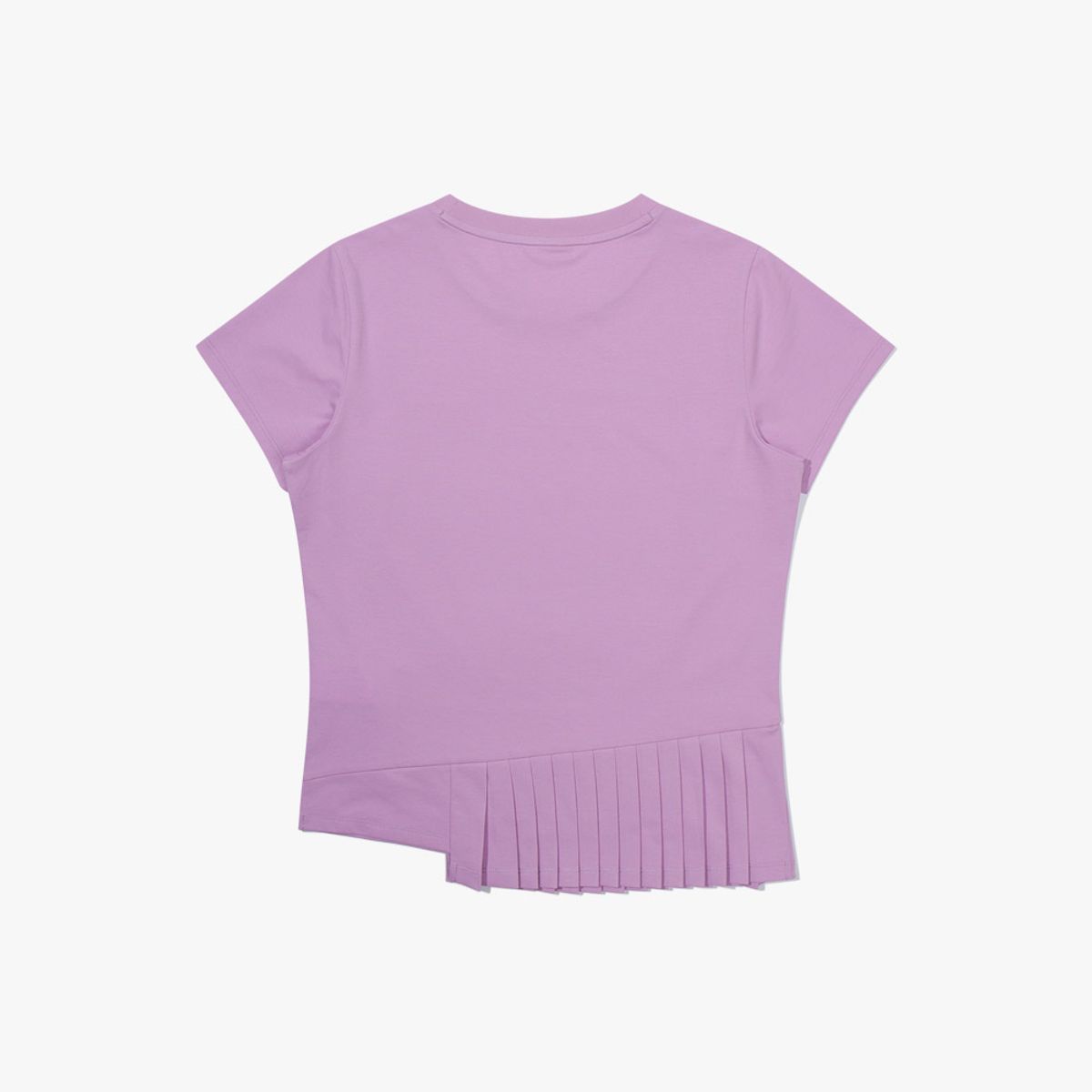 디아도라(diadora) 에르미나 플리츠 반팔 티셔츠 우먼 VIOLET
