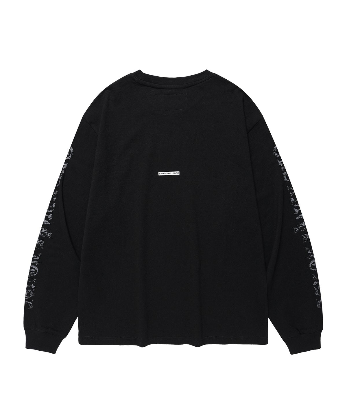 더바이닐하우스(THEVINYLHOUSE) ROUGH DRAWING LS TEE BLACK