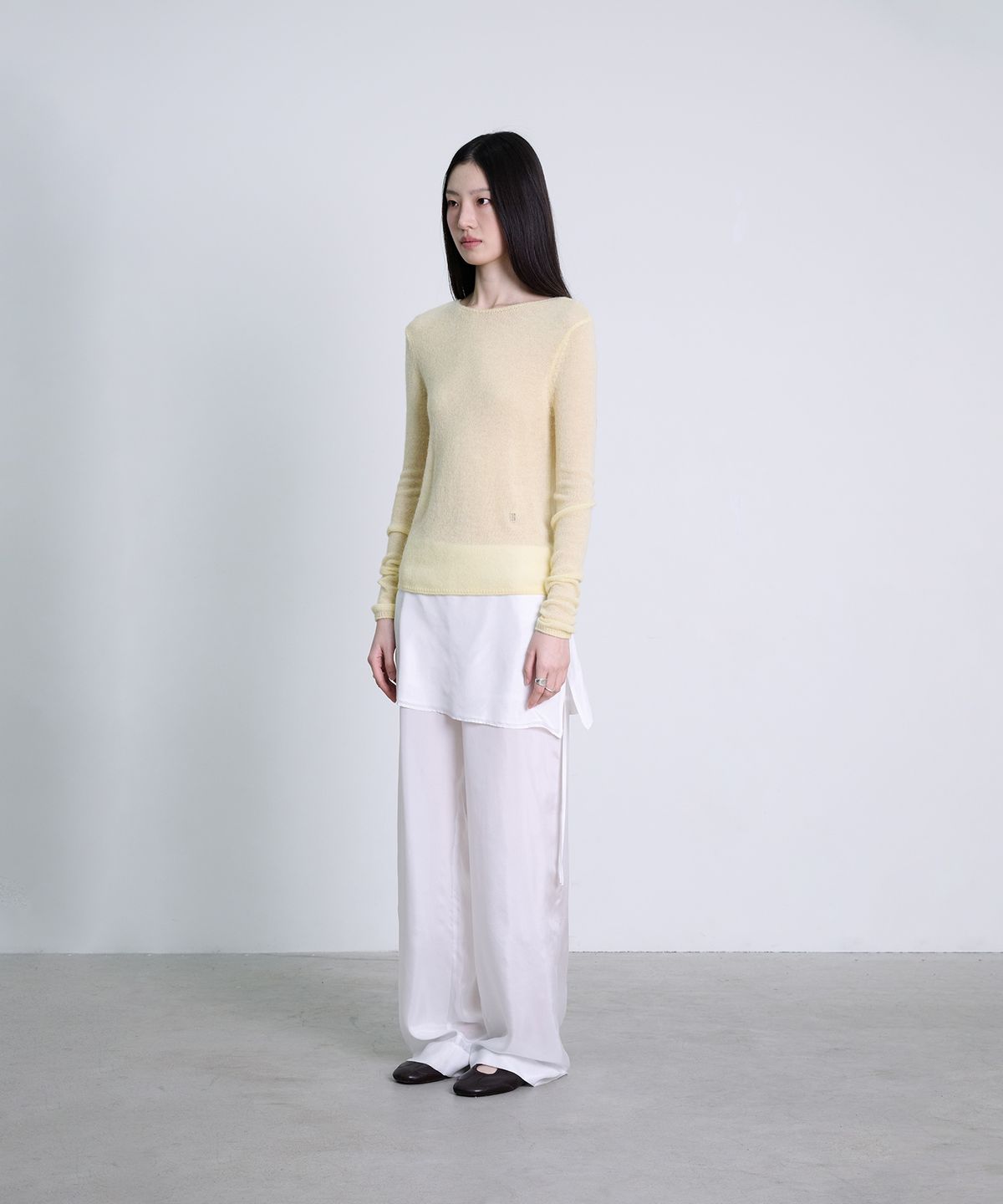 더애틋(THE AÉTUT) Alpaca Wool Sheer Boatneck Pullover_Yellow