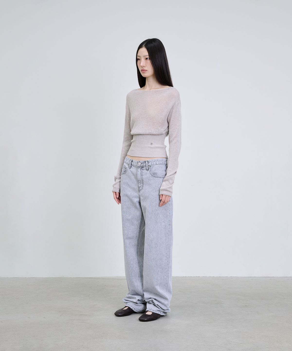 더애틋(THE AÉTUT) Hemp Linen Boatneck Pullover_Light Grey