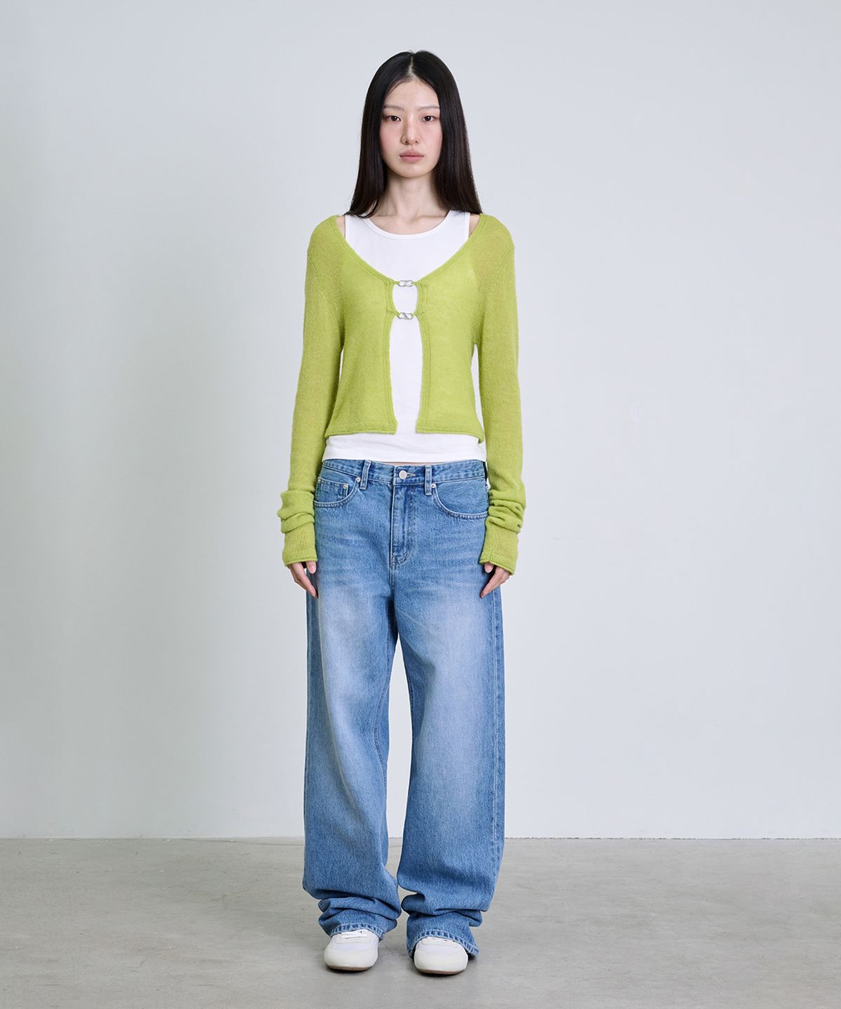 더애틋(THE AÉTUT) Alpaca Wool Bolero Cardigan_Olive