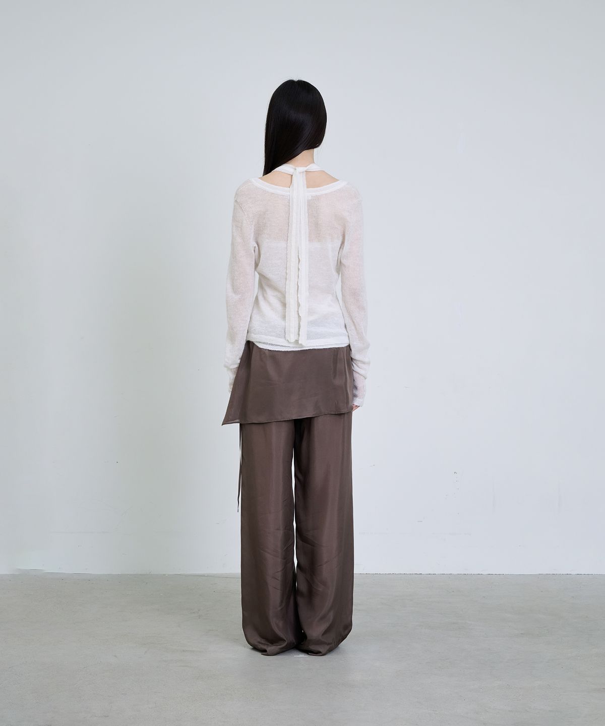 더애틋(THE AÉTUT) Mohair Wool Sheer Layered Knit Set_Ivory
