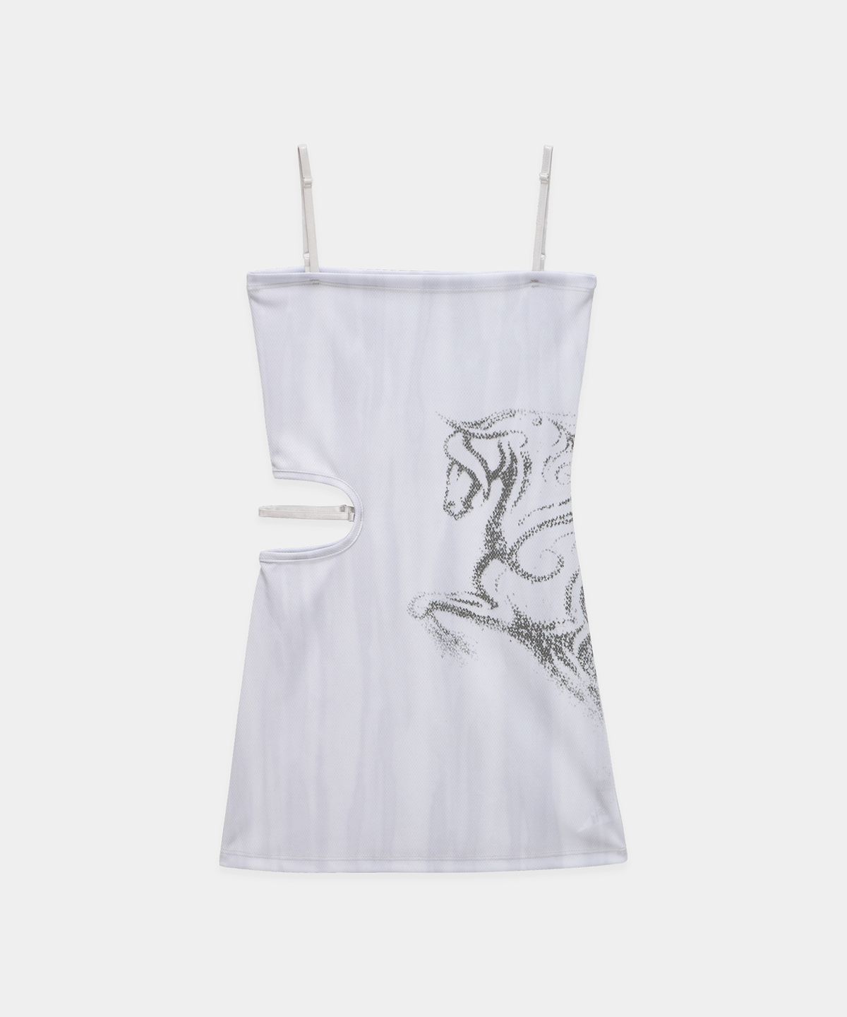 에트오소메(ETRE AU SOMMET) Side Cut-Out Mini One-Piece (White)