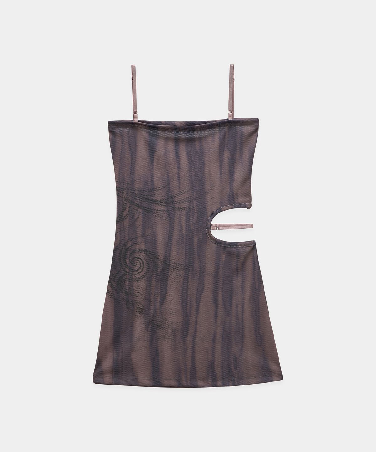 에트오소메(ETRE AU SOMMET) Side Cut-Out Mini One-Piece (Brown)