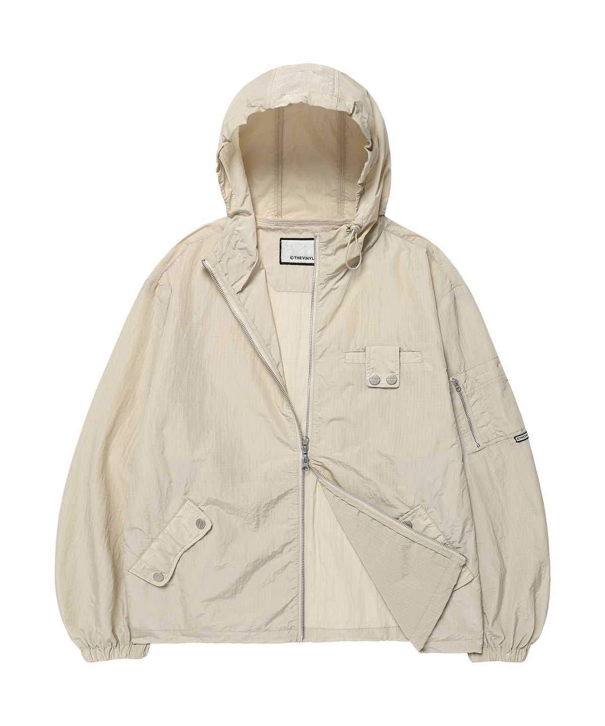 더바이닐하우스(THEVINYLHOUSE) RIBSTOP SHEER WINDBREAKER BEIGE