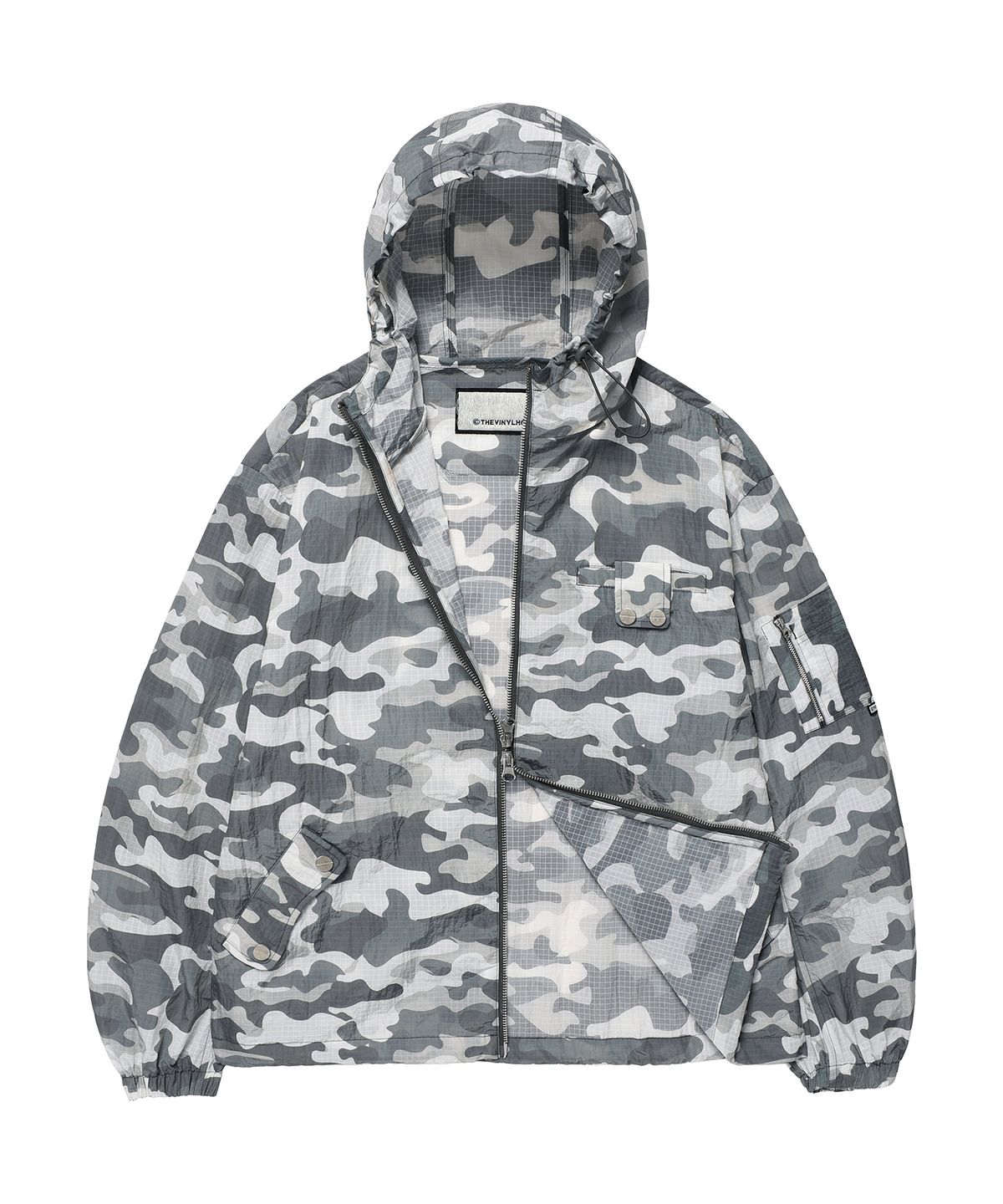 더바이닐하우스(THEVINYLHOUSE) RIBSTOP SHEER WINDBREAKER CAMO