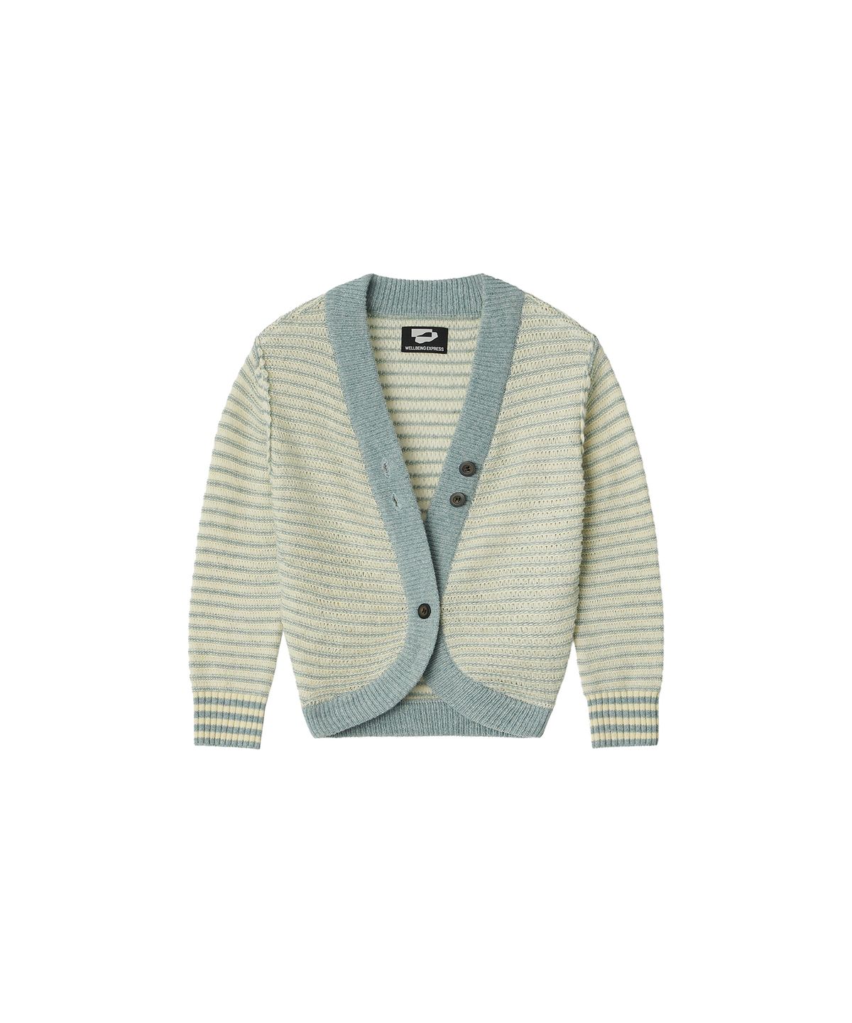 웰빙익스프레스(WELLBEING EXPRESS) Wool Bolero Cardigan Blue