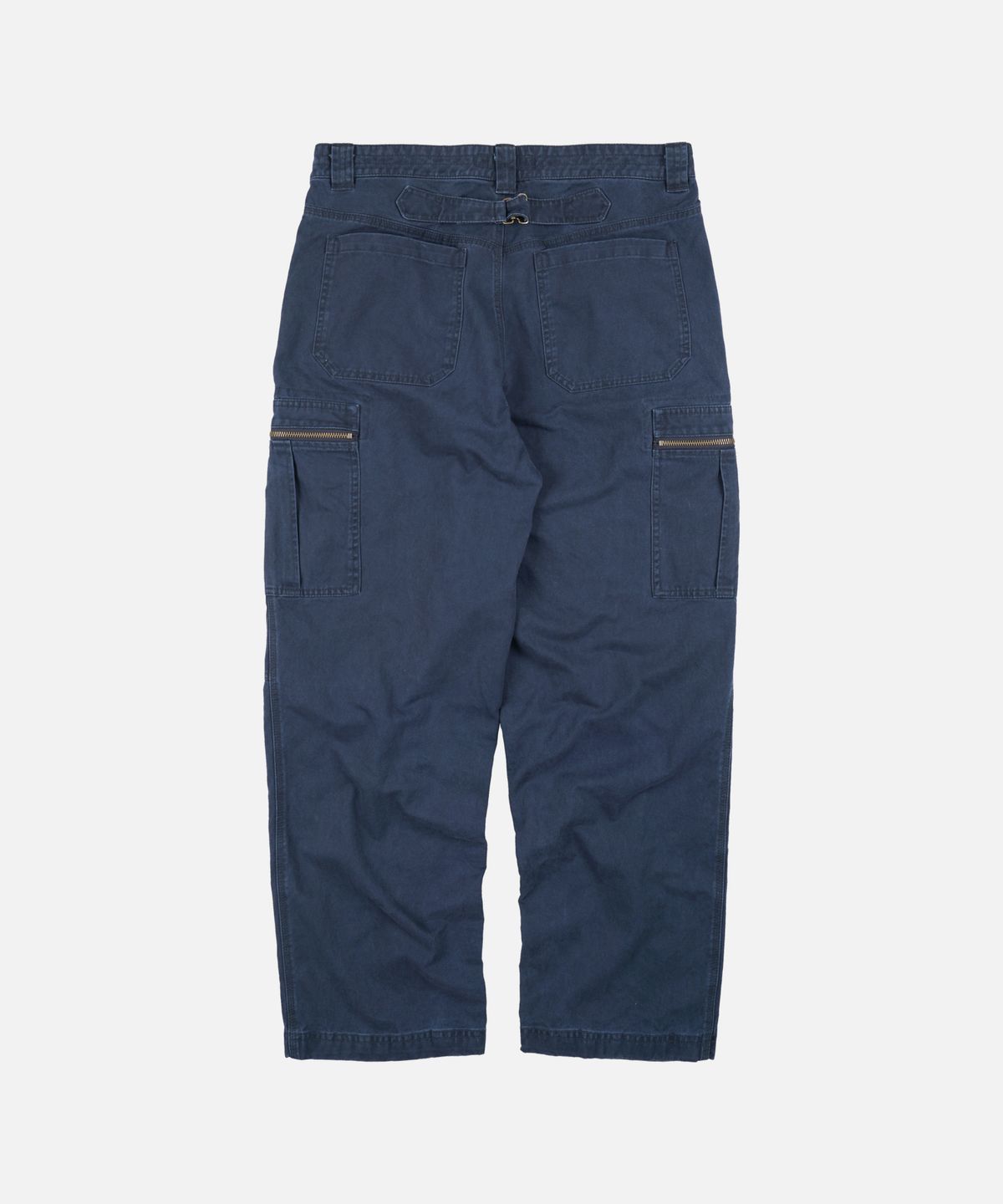 프리즘웍스(FRIZMWORKS) WASHED COTTON ZIP CARGO PANTS _ NAVY
