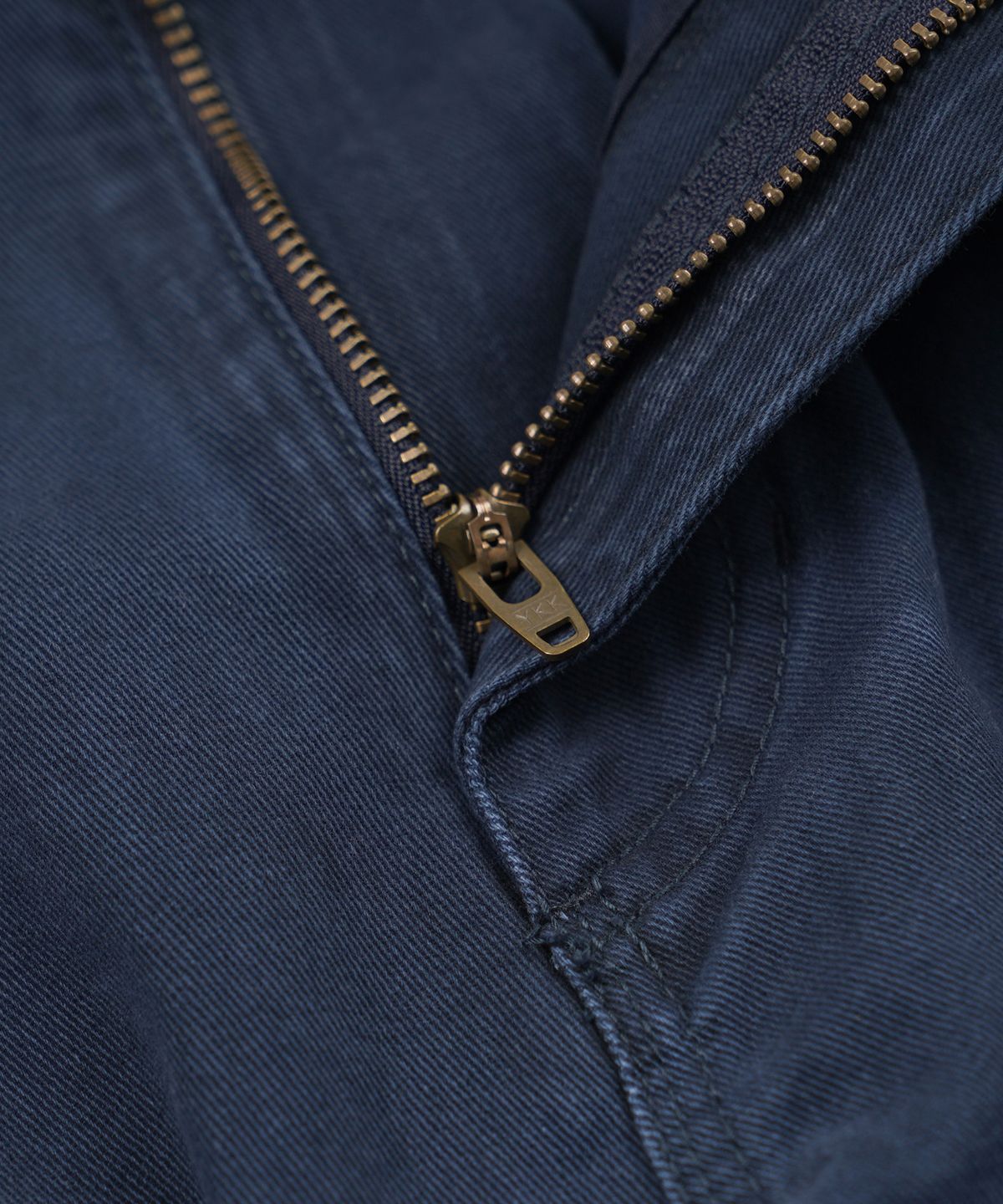 프리즘웍스(FRIZMWORKS) WASHED COTTON ZIP CARGO PANTS _ NAVY