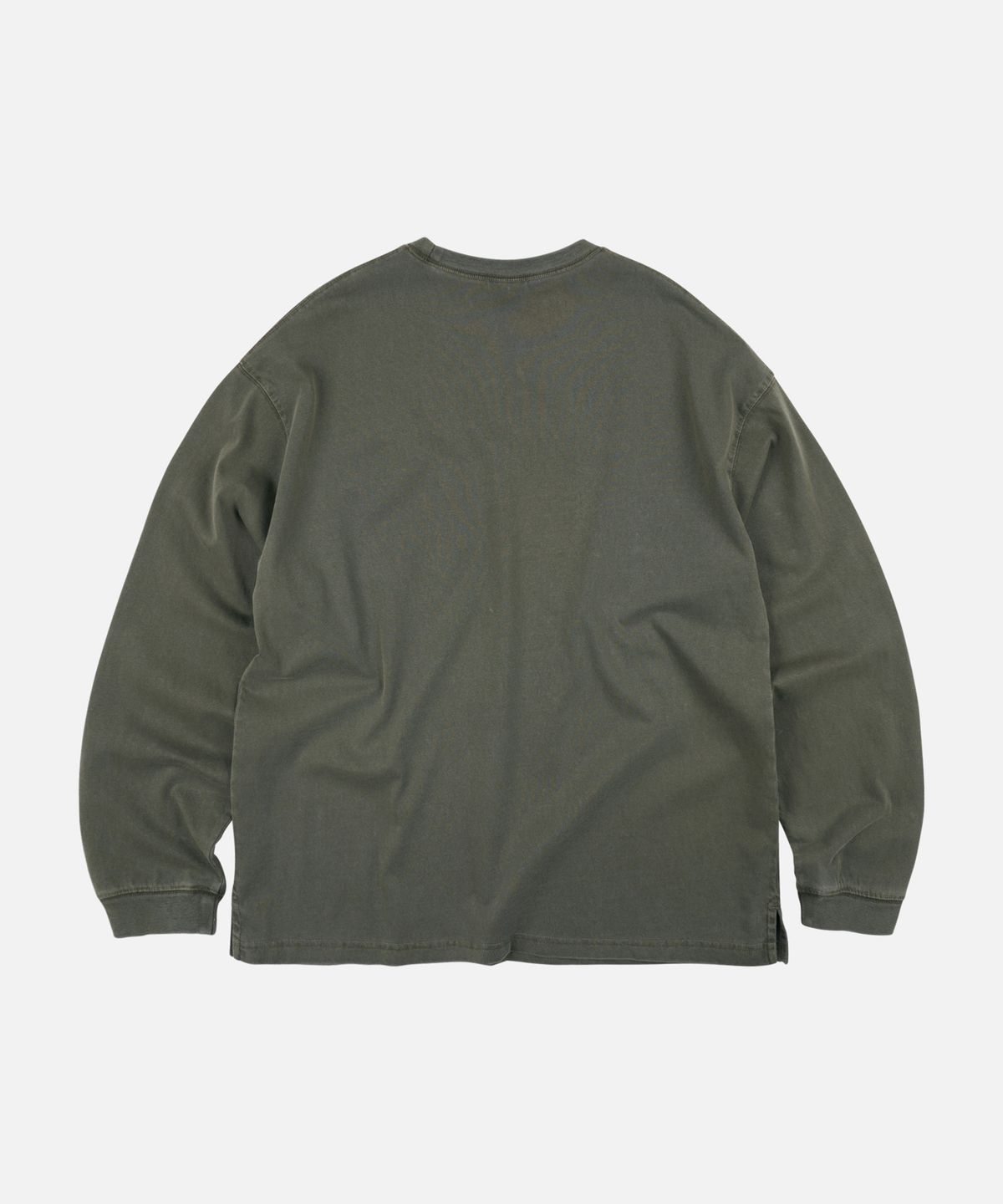 프리즘웍스(FRIZMWORKS) PIGMENT POCKET LONG SLEEVE TEE _ OLIVE
