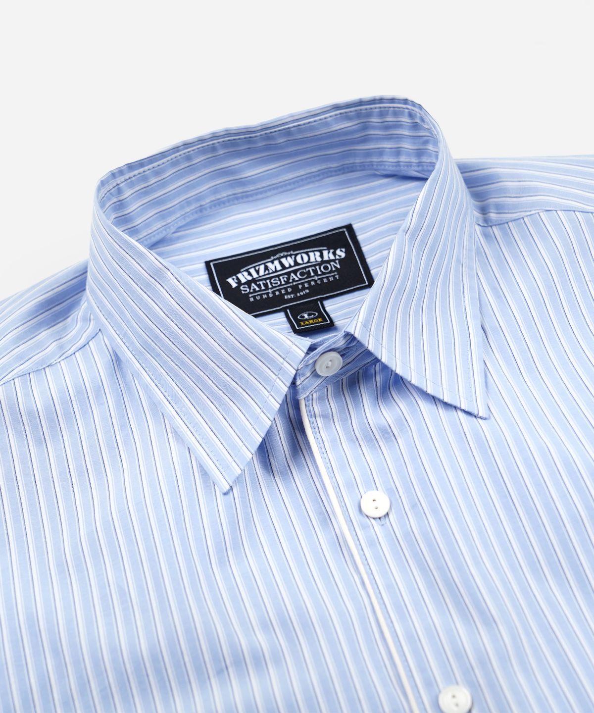 프리즘웍스(FRIZMWORKS) STRIPE PAJAMA SHIRT _ BLUE