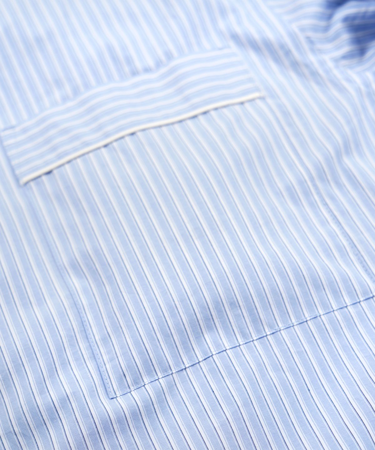 프리즘웍스(FRIZMWORKS) STRIPE PAJAMA SHIRT _ BLUE