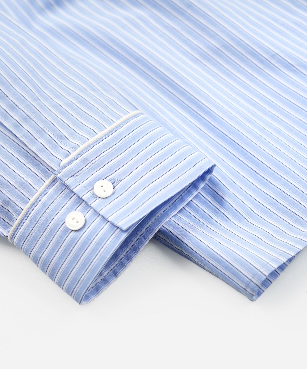 프리즘웍스(FRIZMWORKS) STRIPE PAJAMA SHIRT _ BLUE