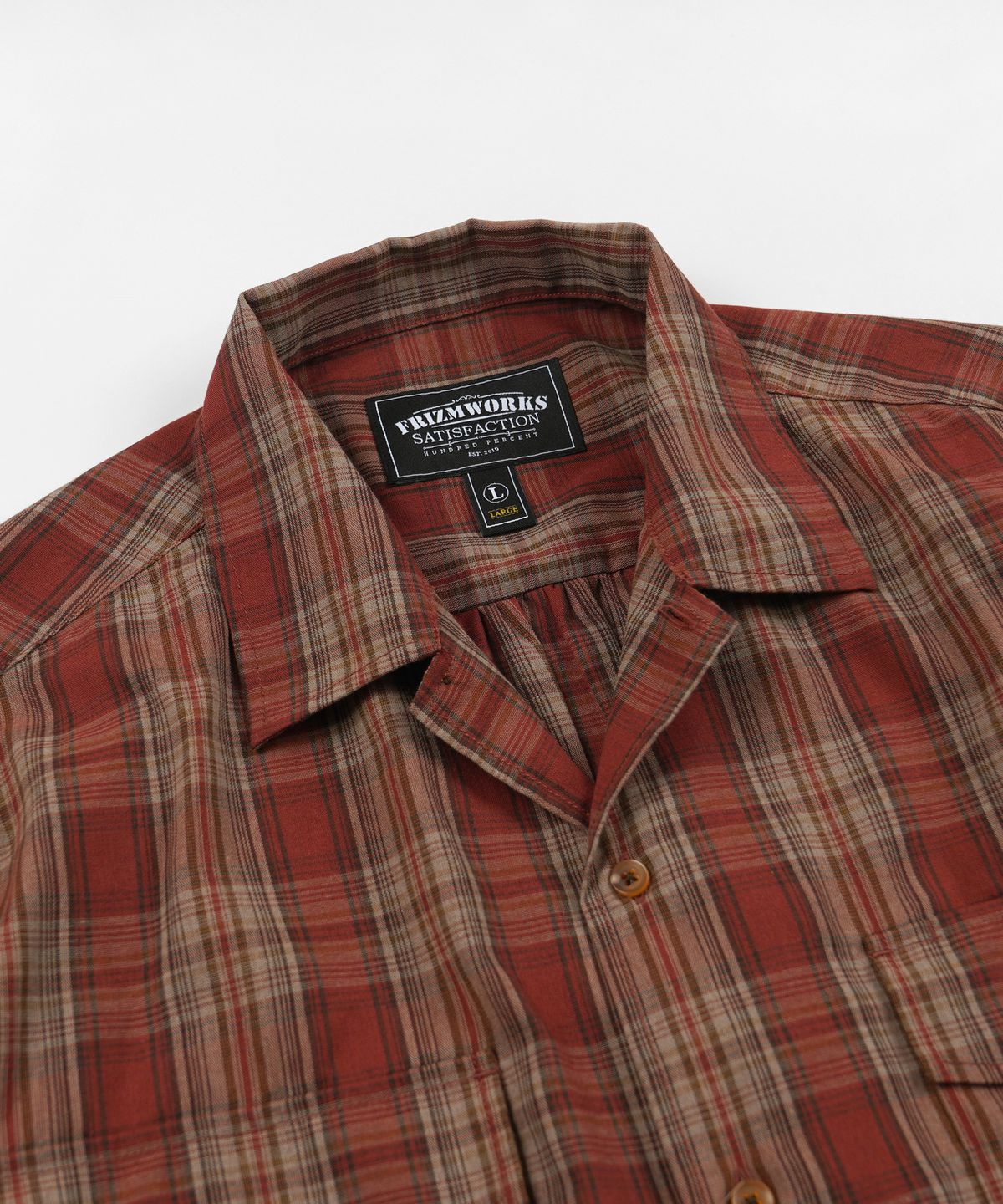 프리즘웍스(FRIZMWORKS) CHECK OG 107 SHIRT _ MAPLE